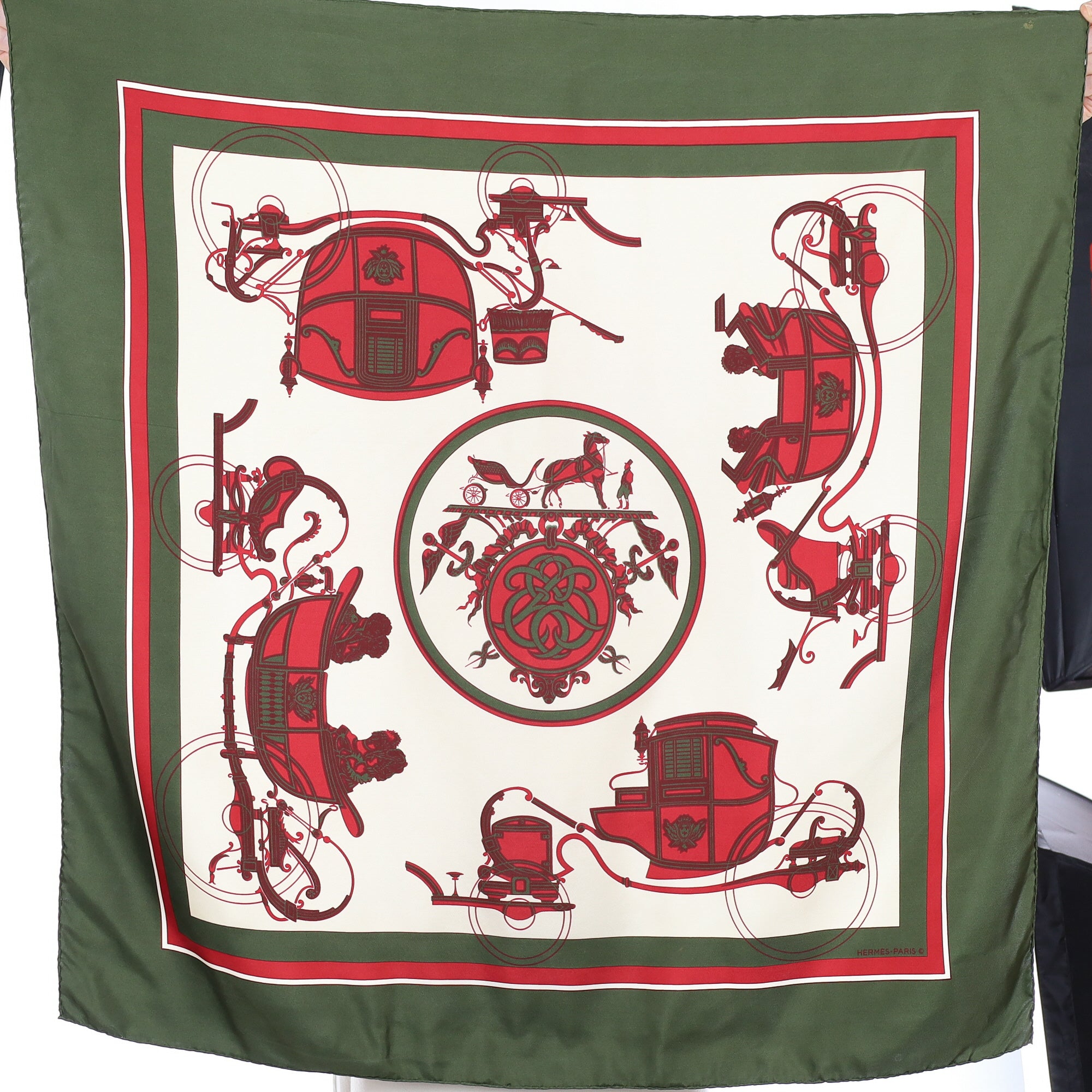 Hermès Ex Libris Silk Scarf