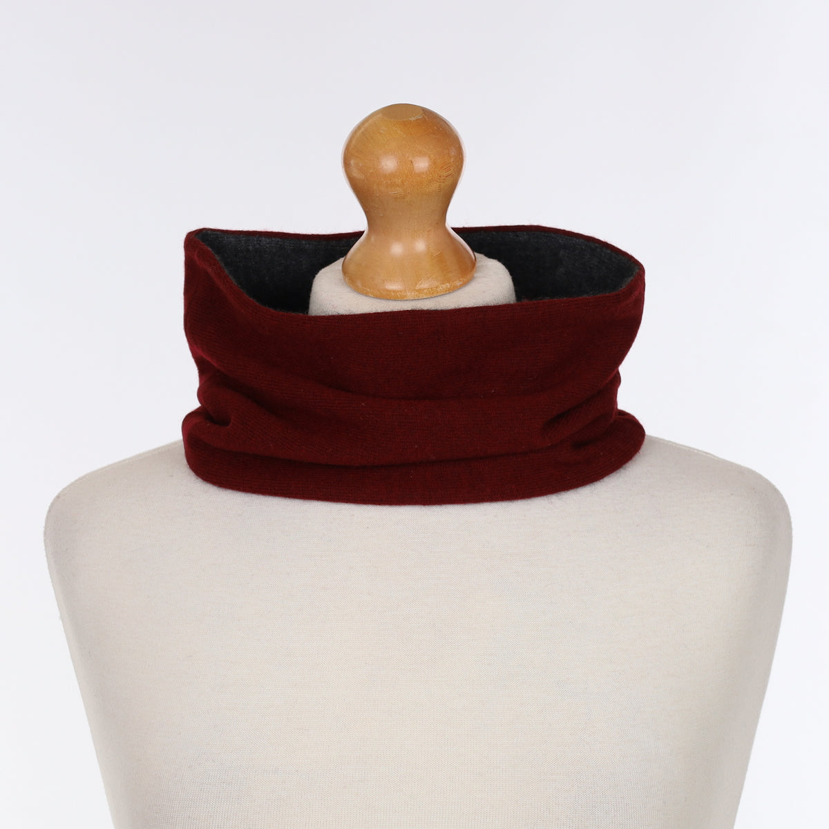 Port Red & Charcoal Neck Warmer