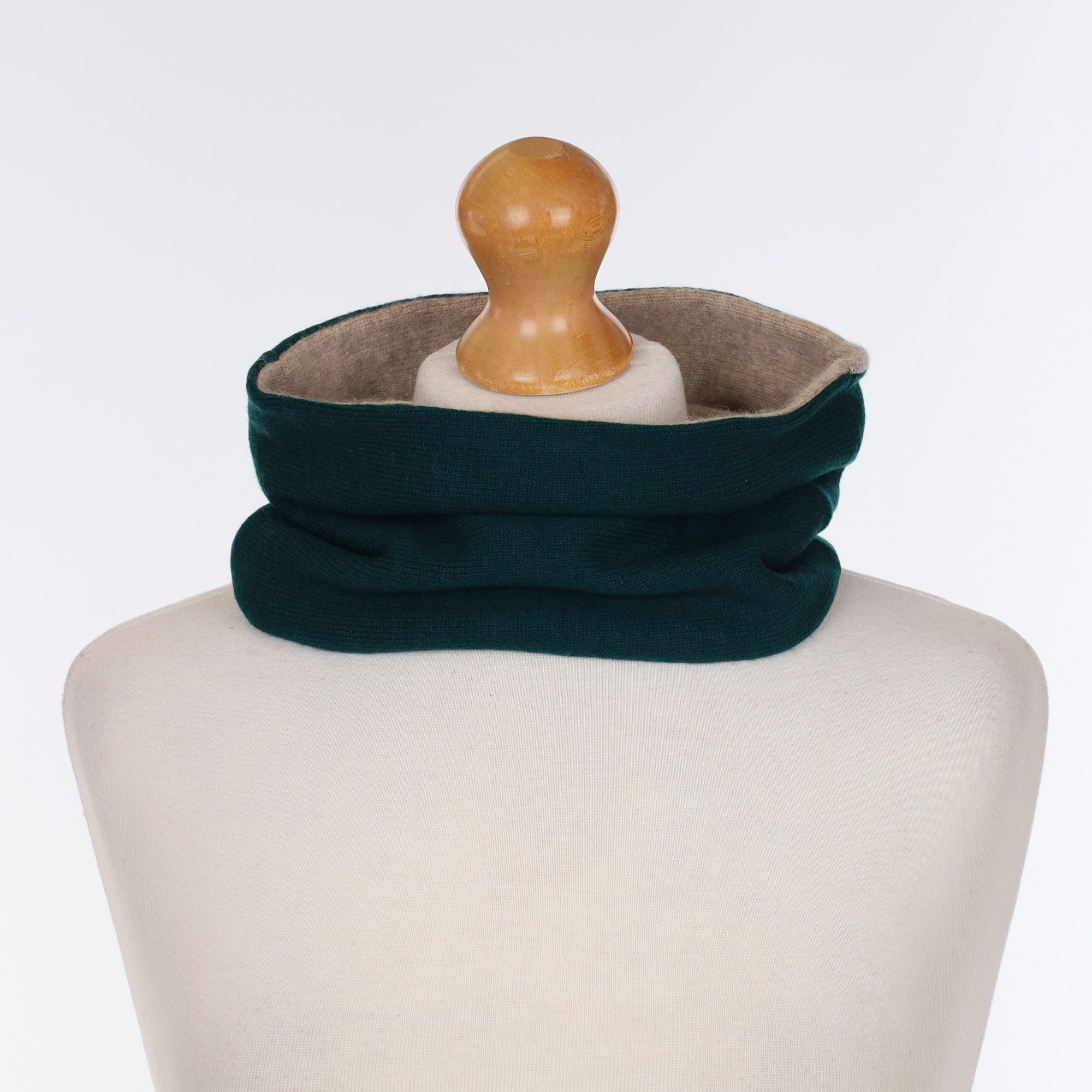 Racing Green & Fawn Neck Warmer