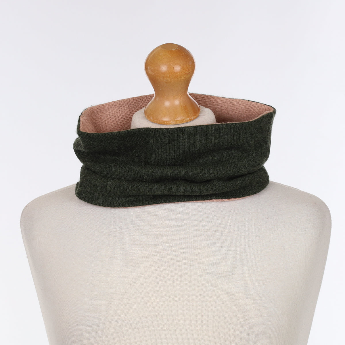 Deep Khaki & Nude Neck Warmer