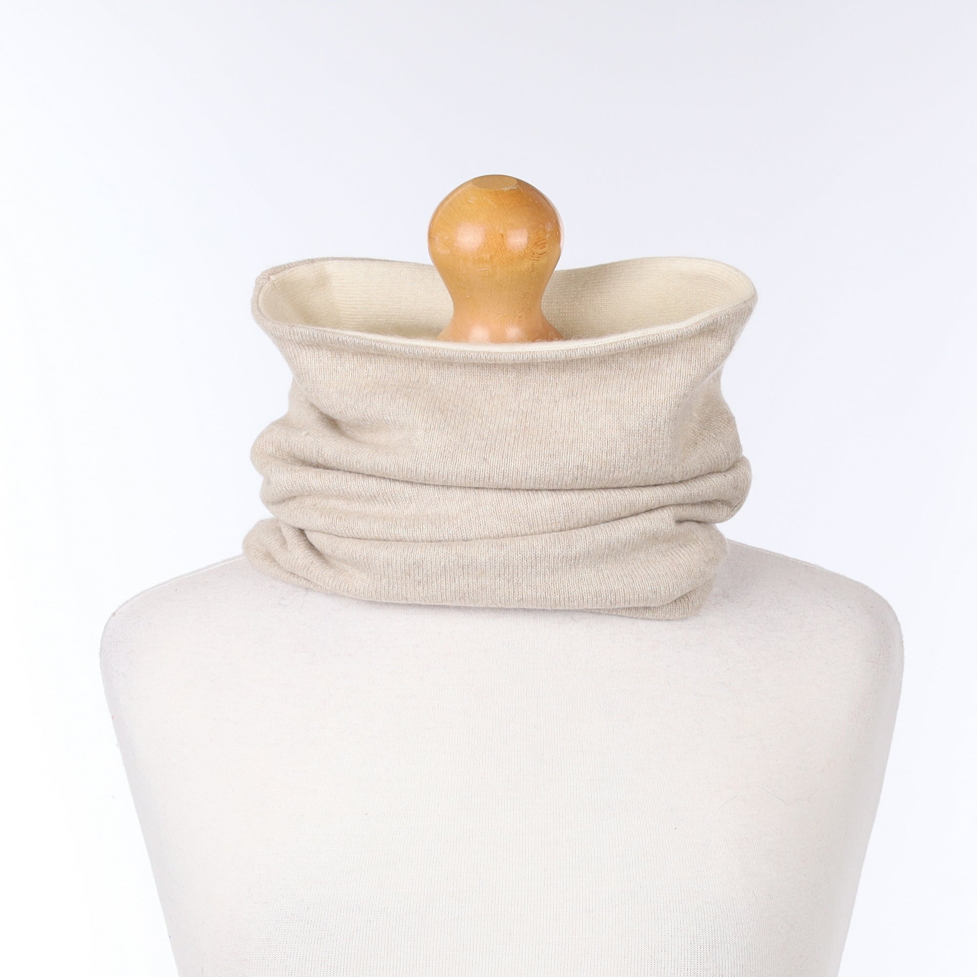 Oatmeal ad Ivory Luxury Double Layered Snood