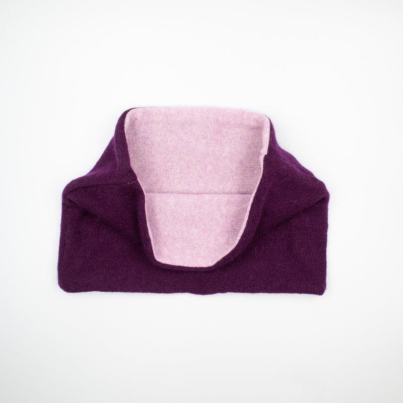 Mulberry Purple and Mauve Neck Warmer