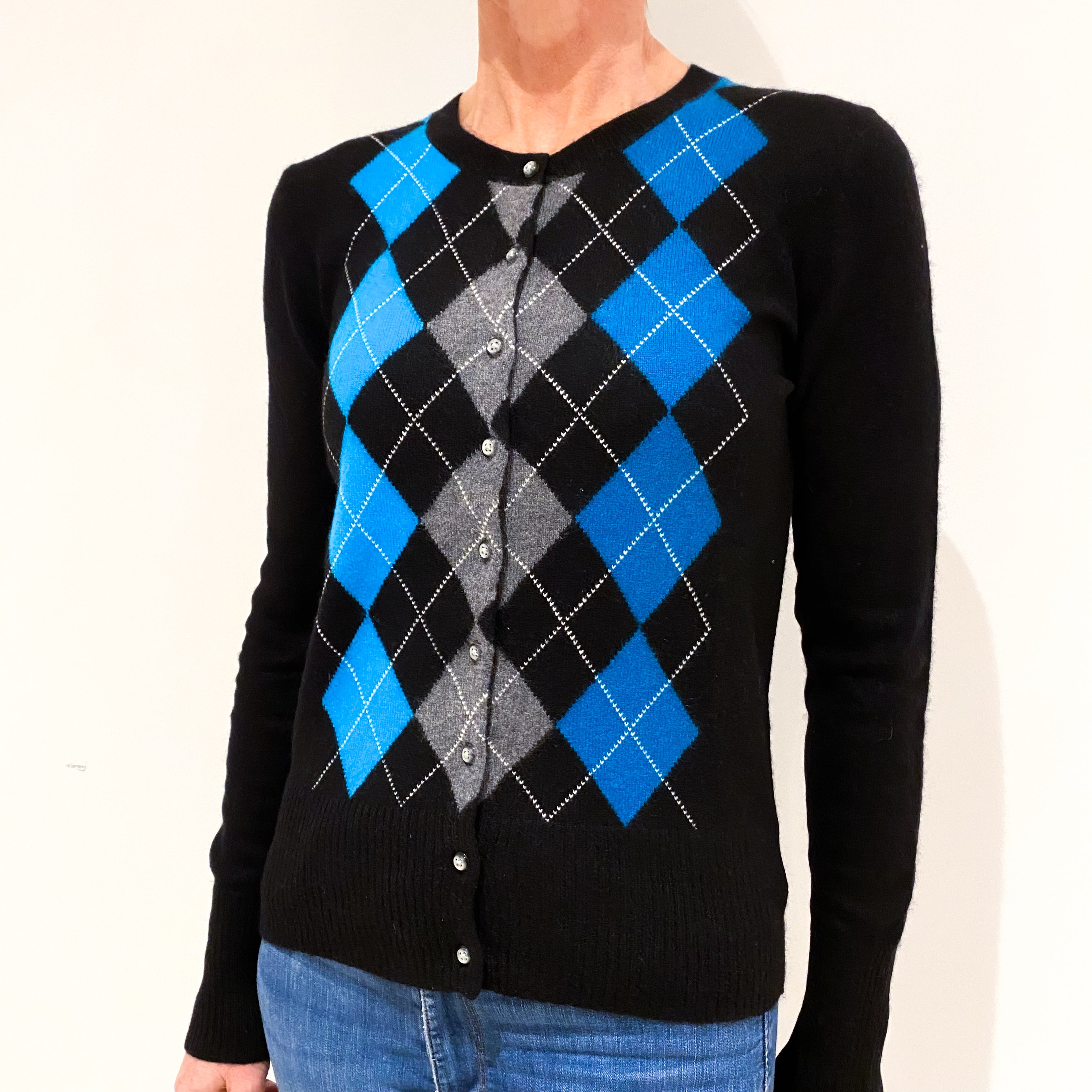 Black Cashmere Cardigan Small