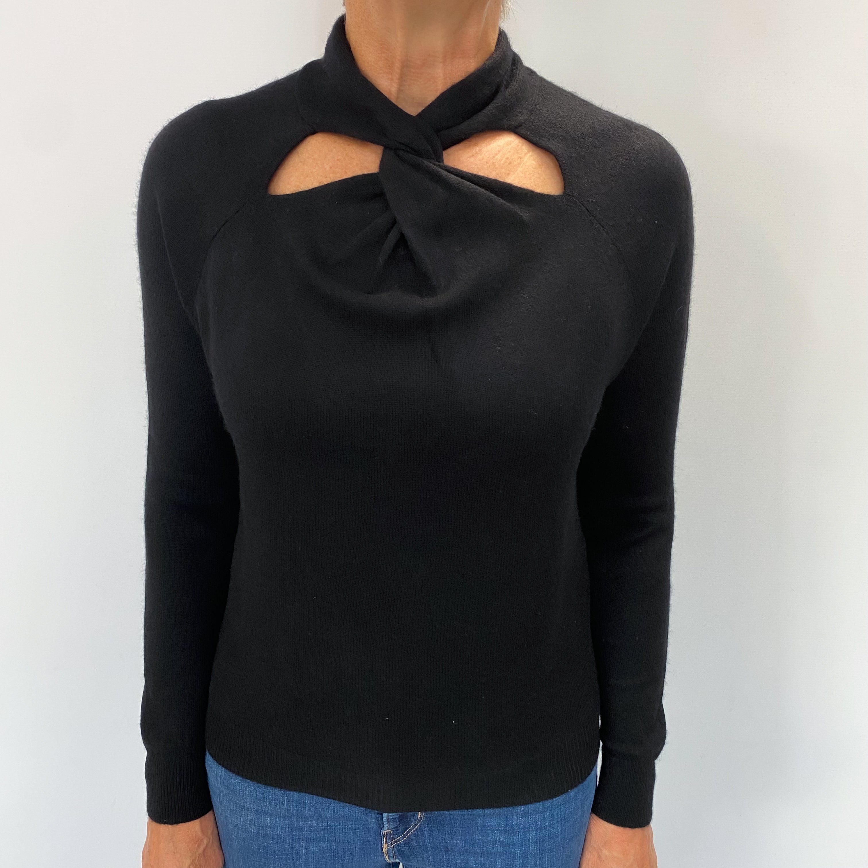 Black Cashmere Turtle Neck Jumper Medium