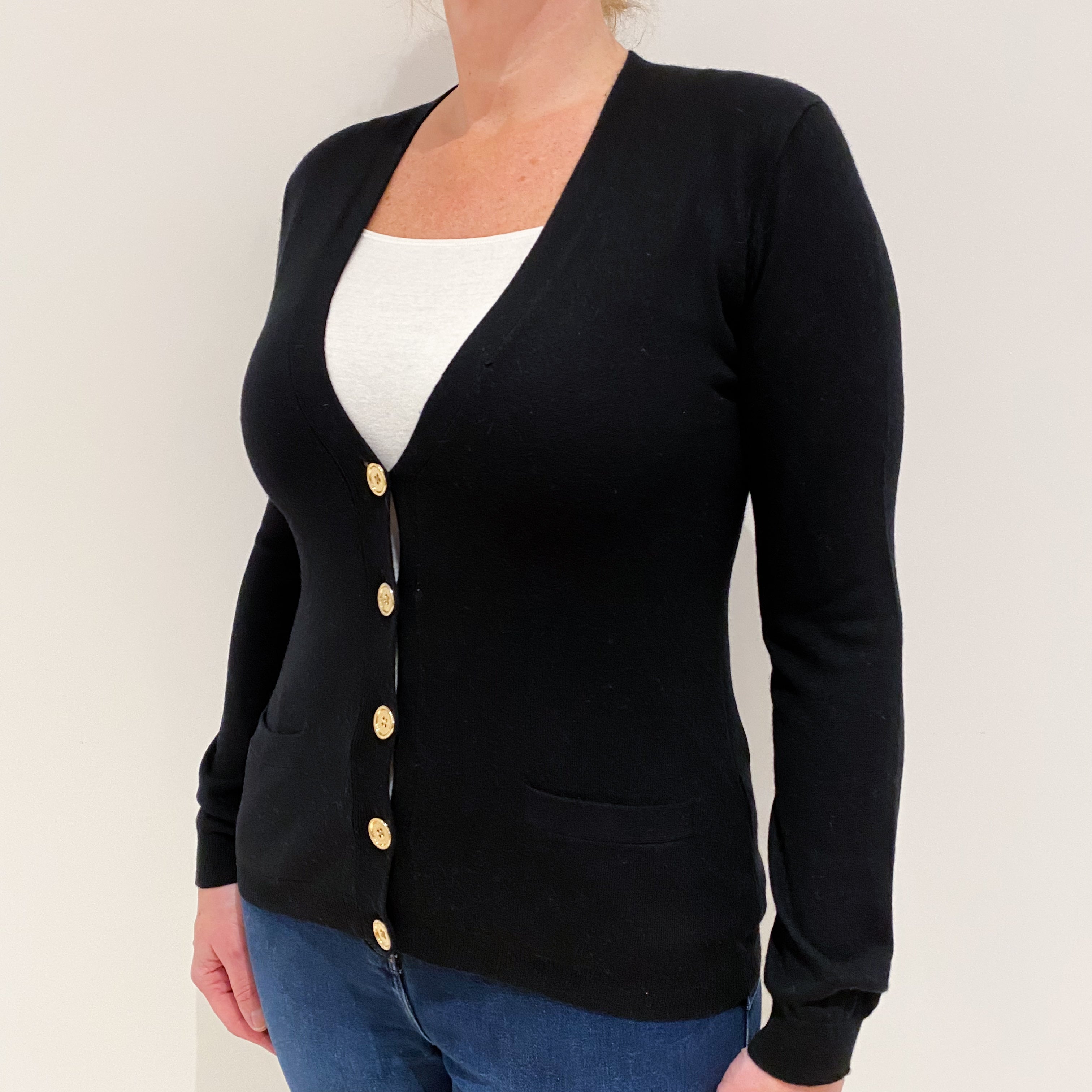 Black Ralph Lauren Cashmere Cardigan