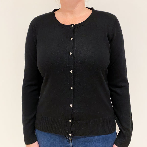 Black Cashmere Cardigan Large