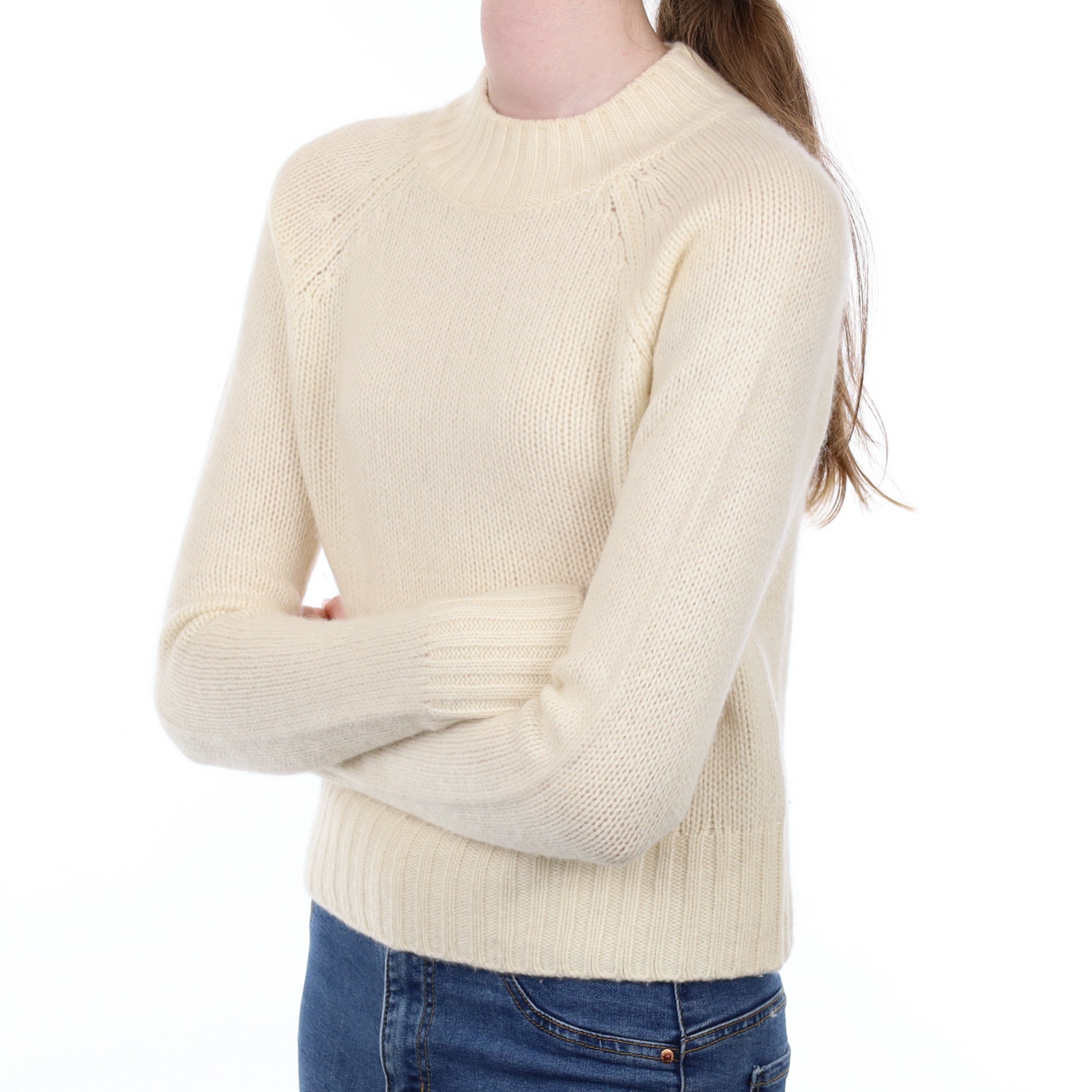 Vince Cream Cashmere Crew Neck Jumper Extra Small