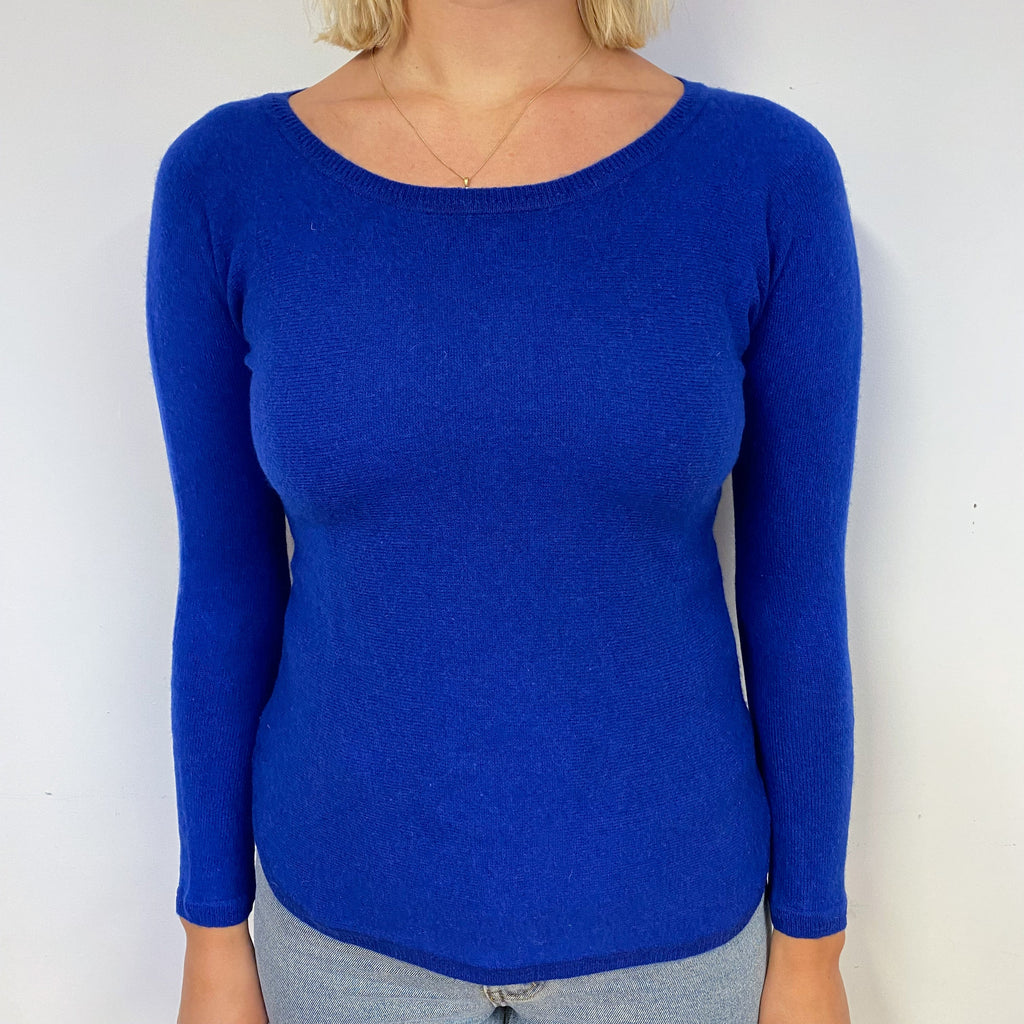 Indigo Blue Cashmere Crew Neck Jumper Small