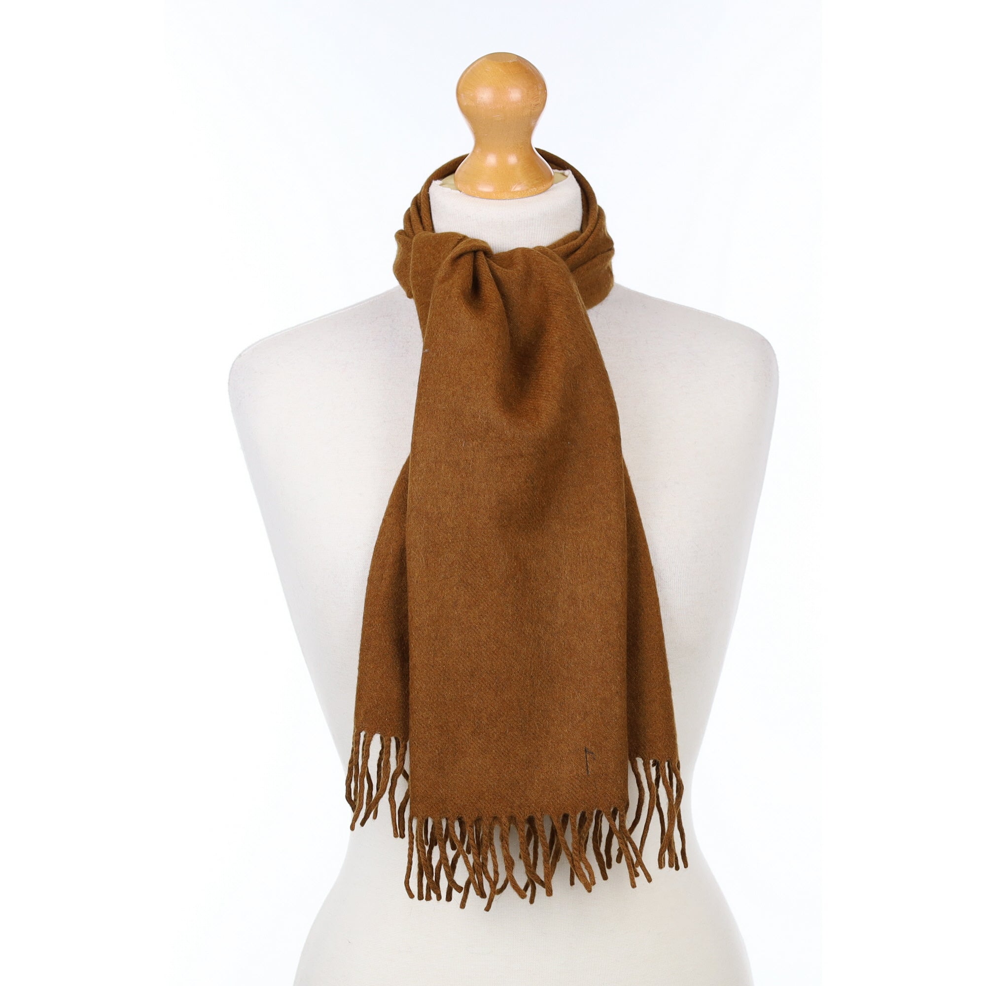 Chestnut Brown Cashmere Woven Scarf