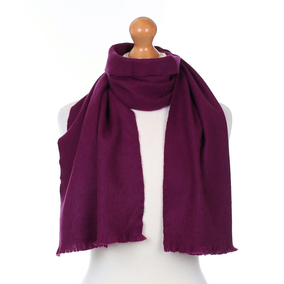 Deep Orchid Cashmere Woven Scarf