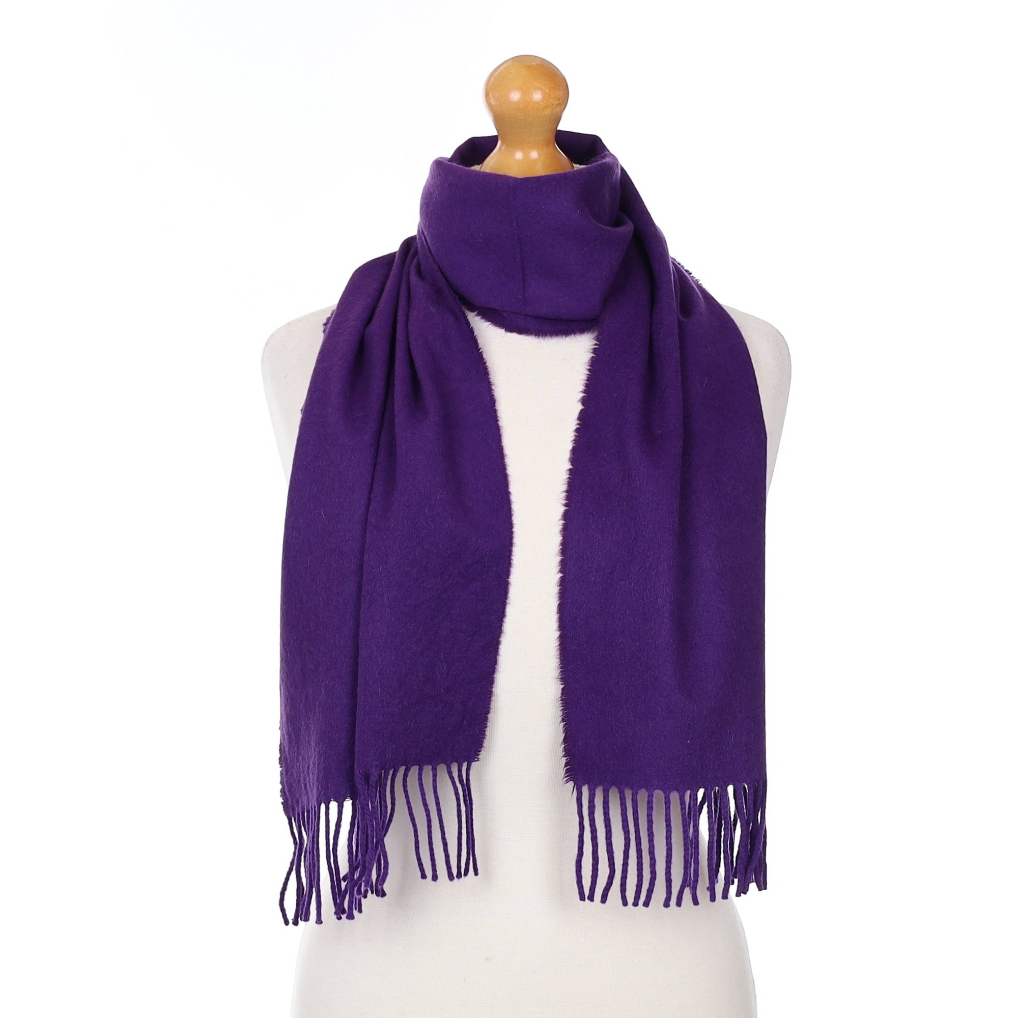 Indigo Purple Cashmere Woven Scarf