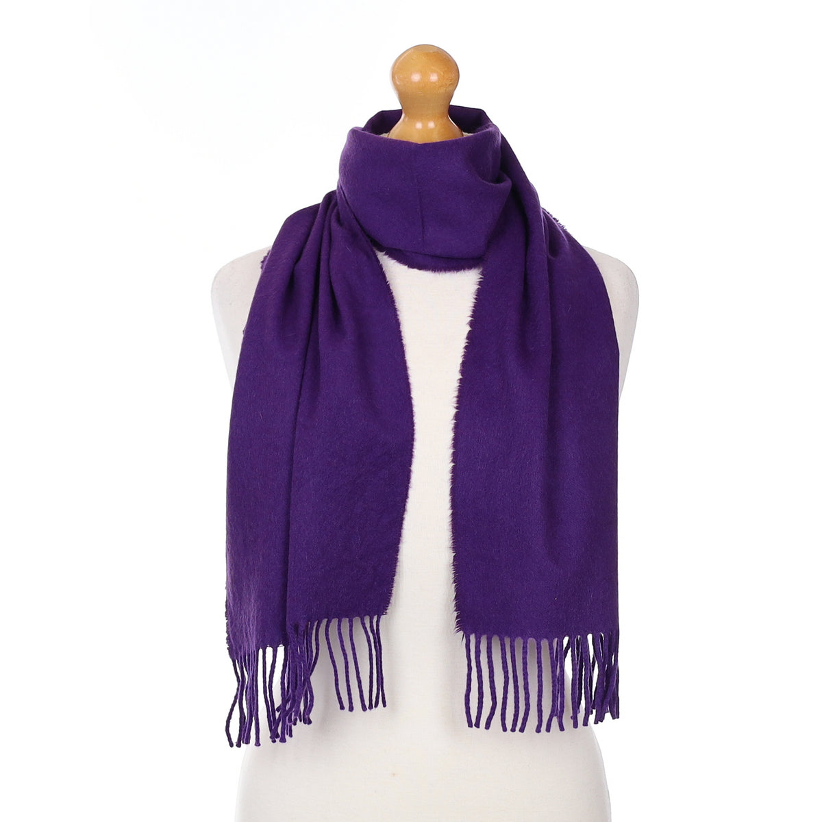 Indigo Purple Cashmere Woven Scarf