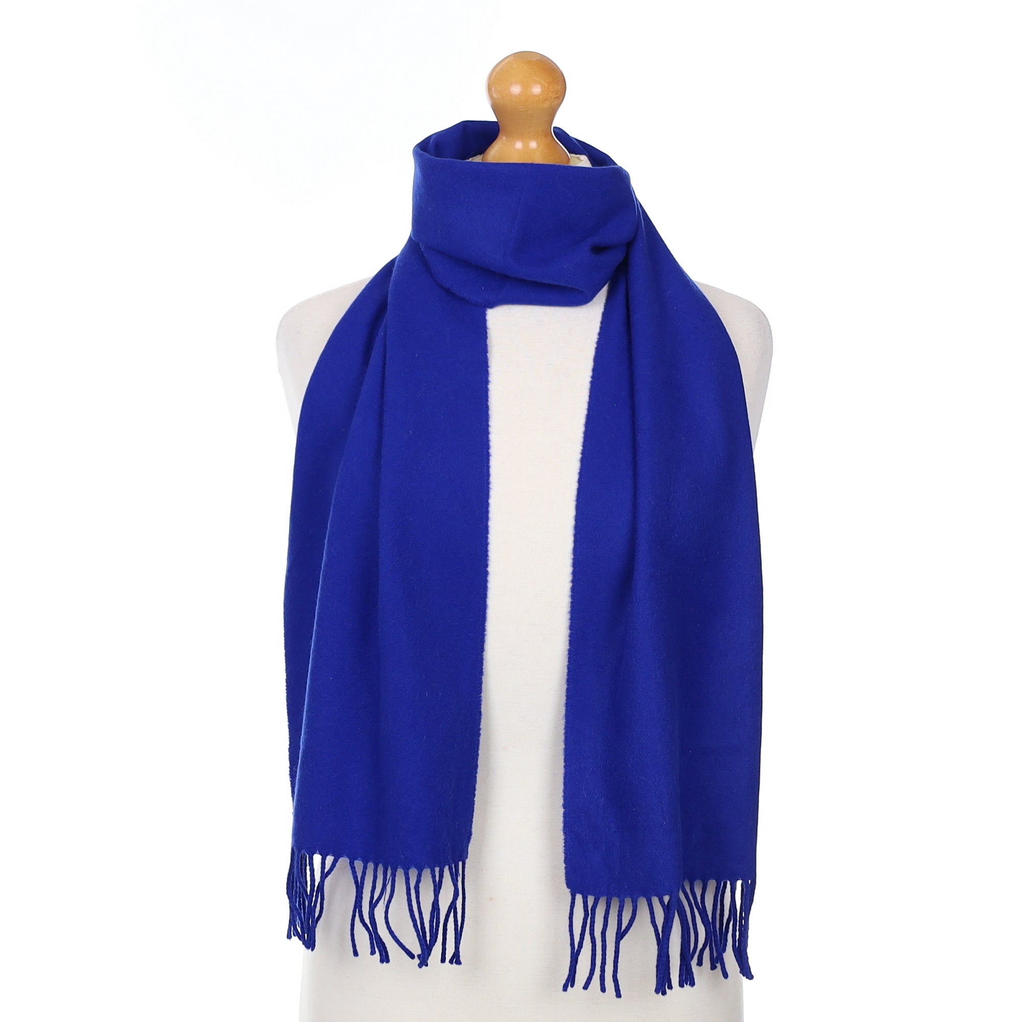 Admiral Blue Cashmere Woven Scarf