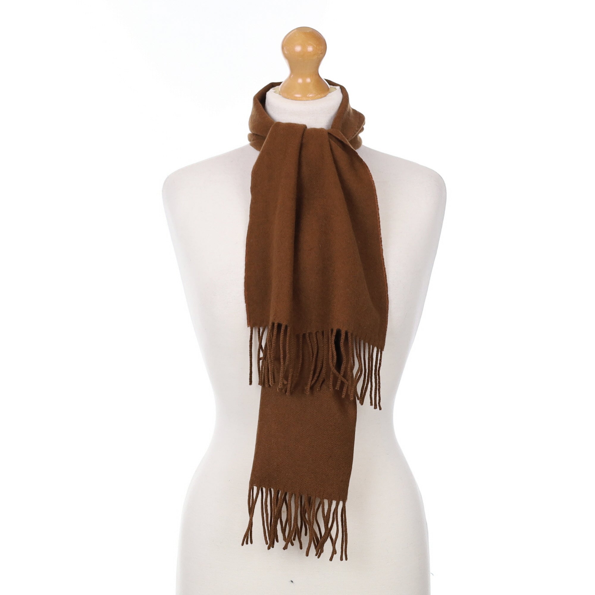 Cashmere Scarves Dark Camel Scarf Johnstons Of Elgin Ribbed