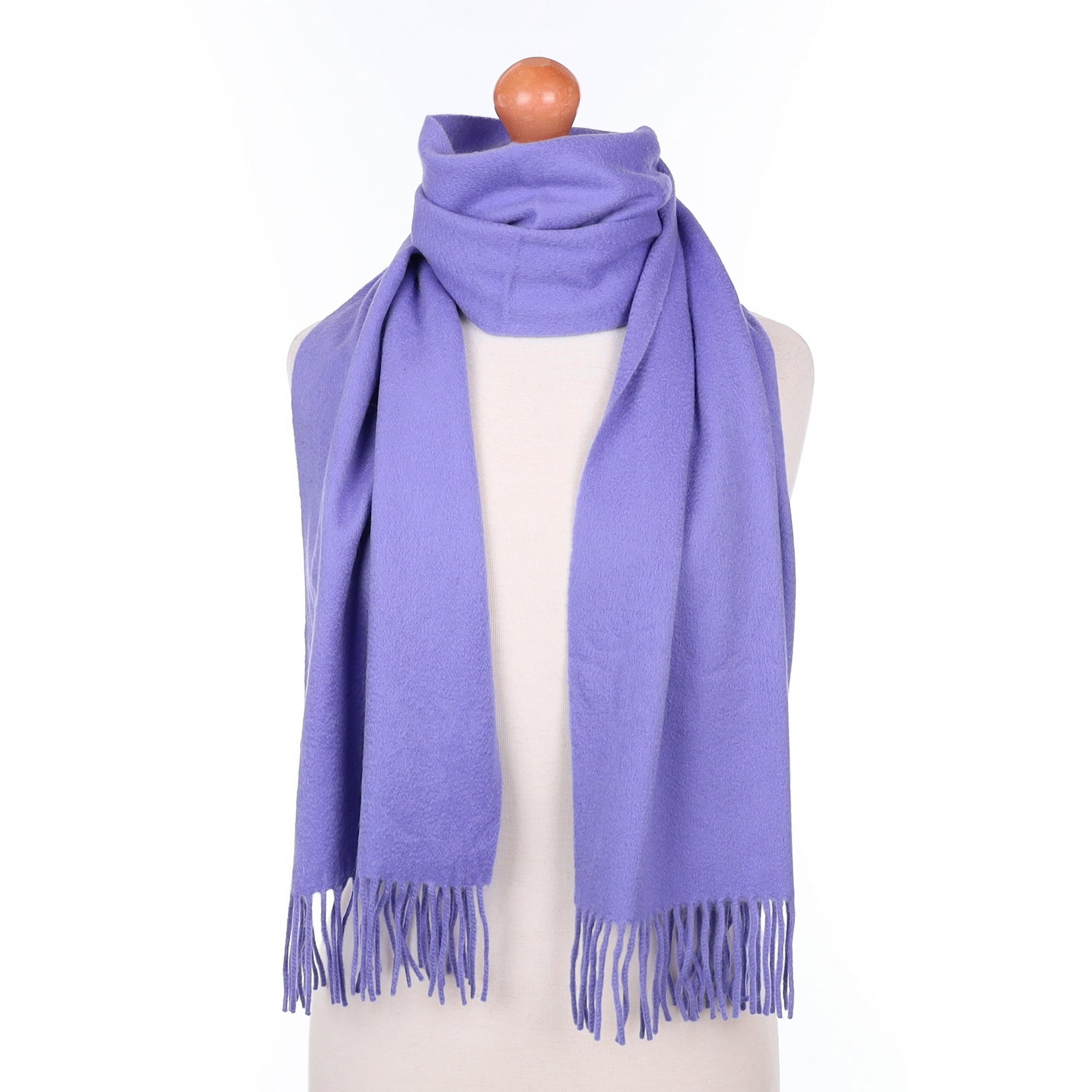 Periwinkle Purple Cashmere Woven Scarf