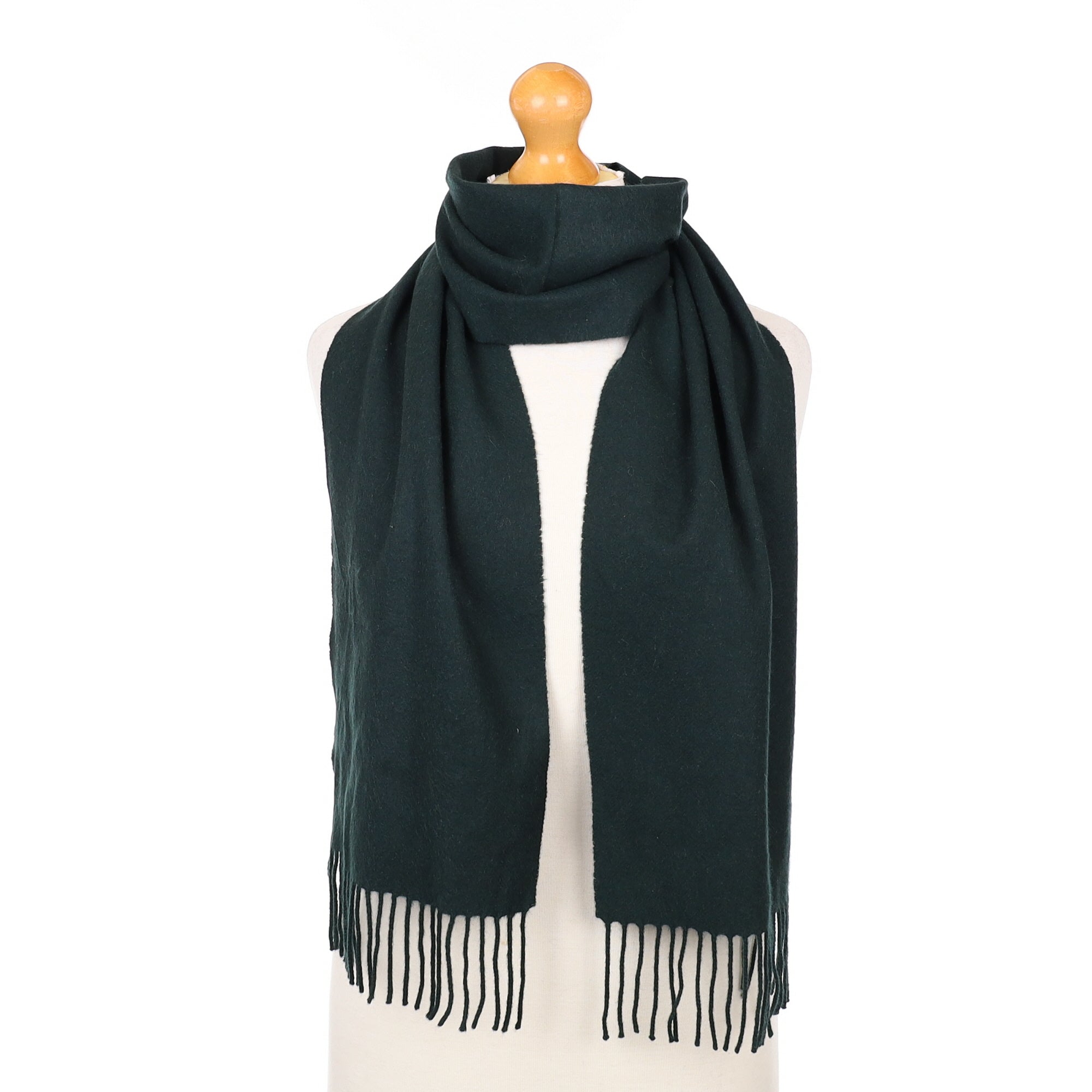 Racing Green Cashmere Woven Scarf