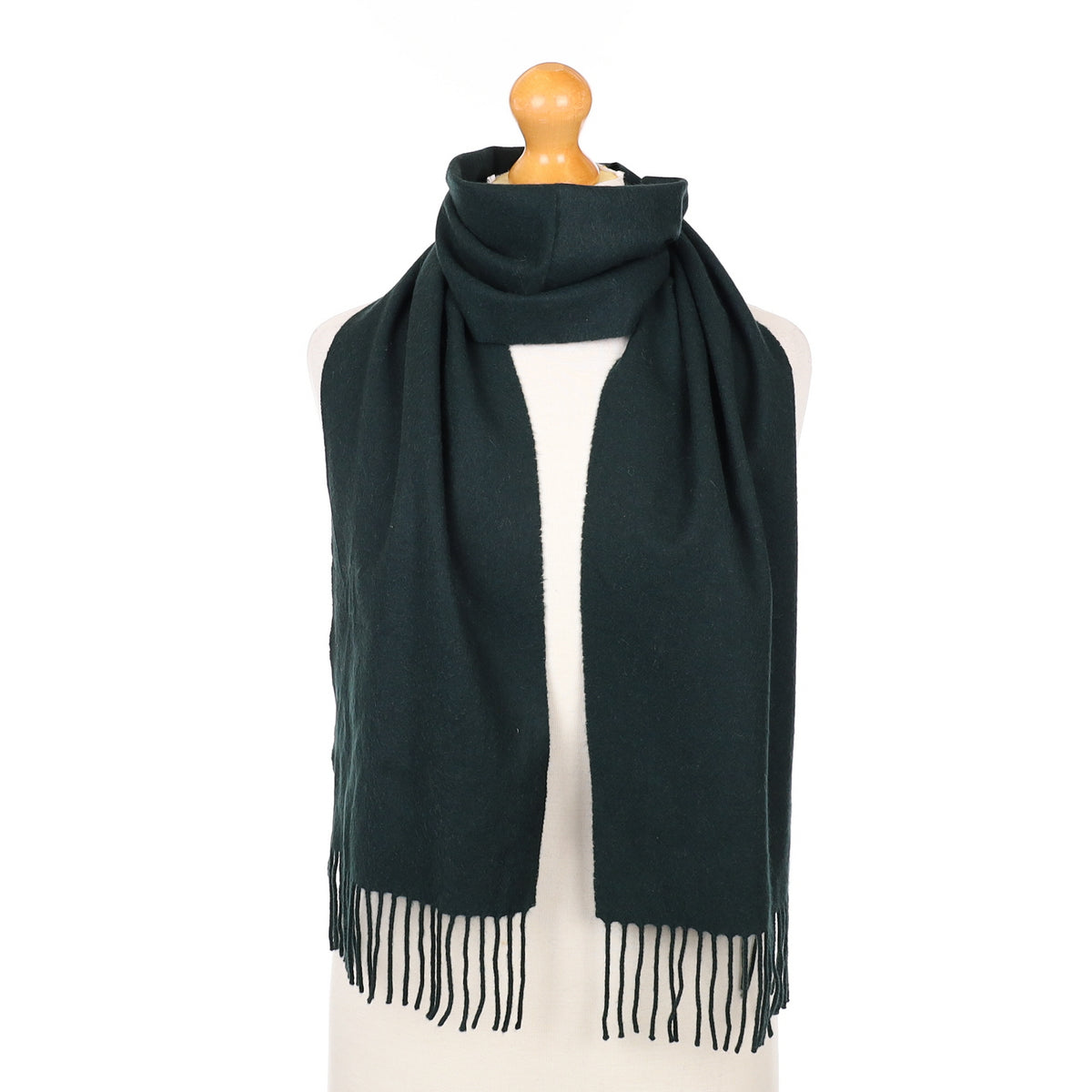 Racing Green Cashmere Woven Scarf