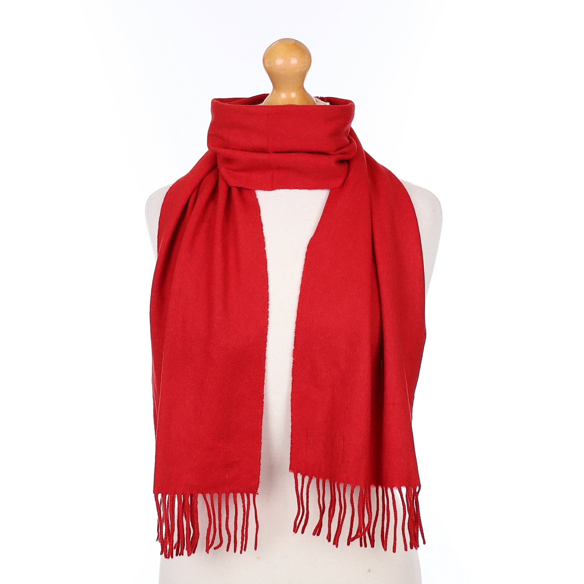 Scarlett Red Cashmere Woven Scarf