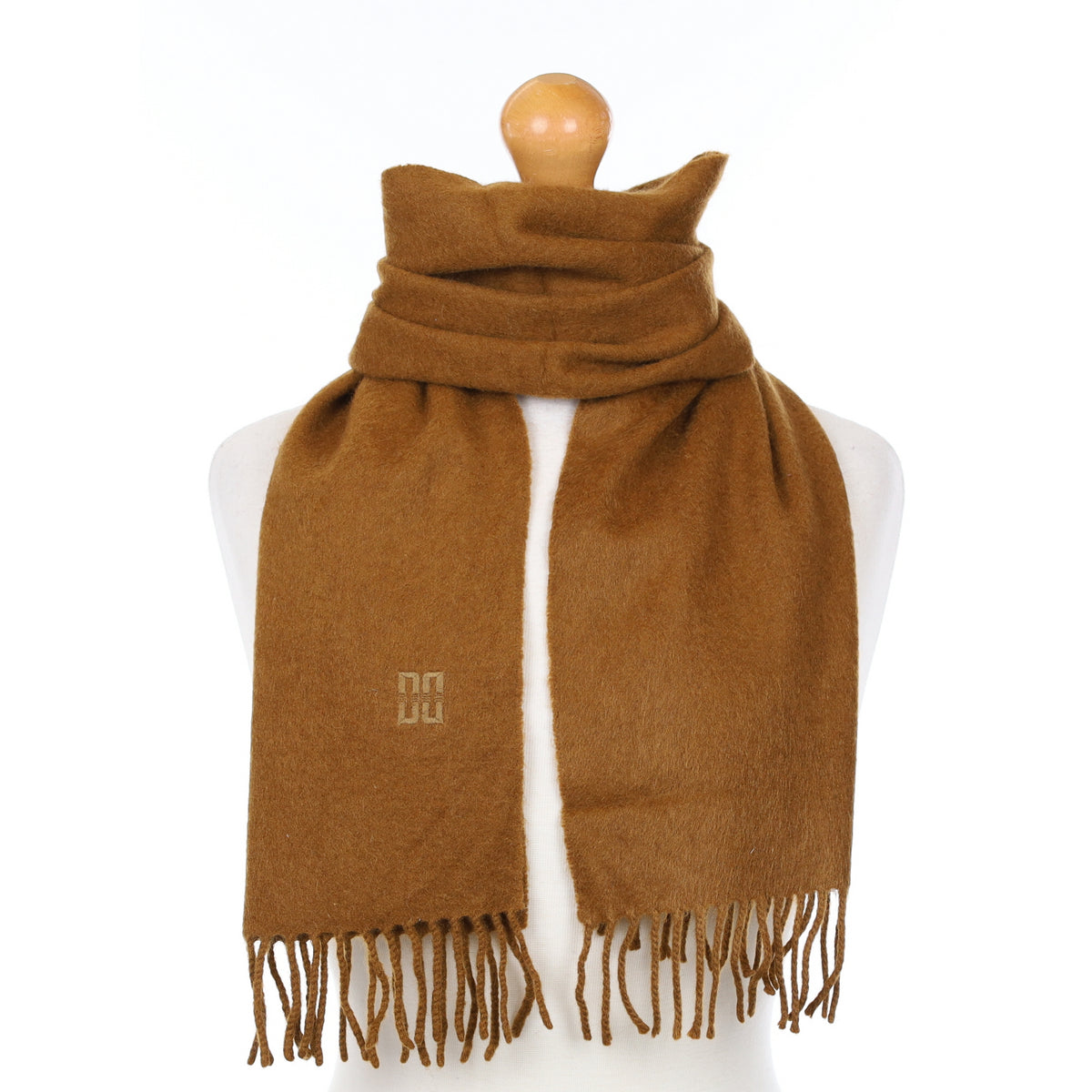Toffee Brown Cashmere Woven Scarf