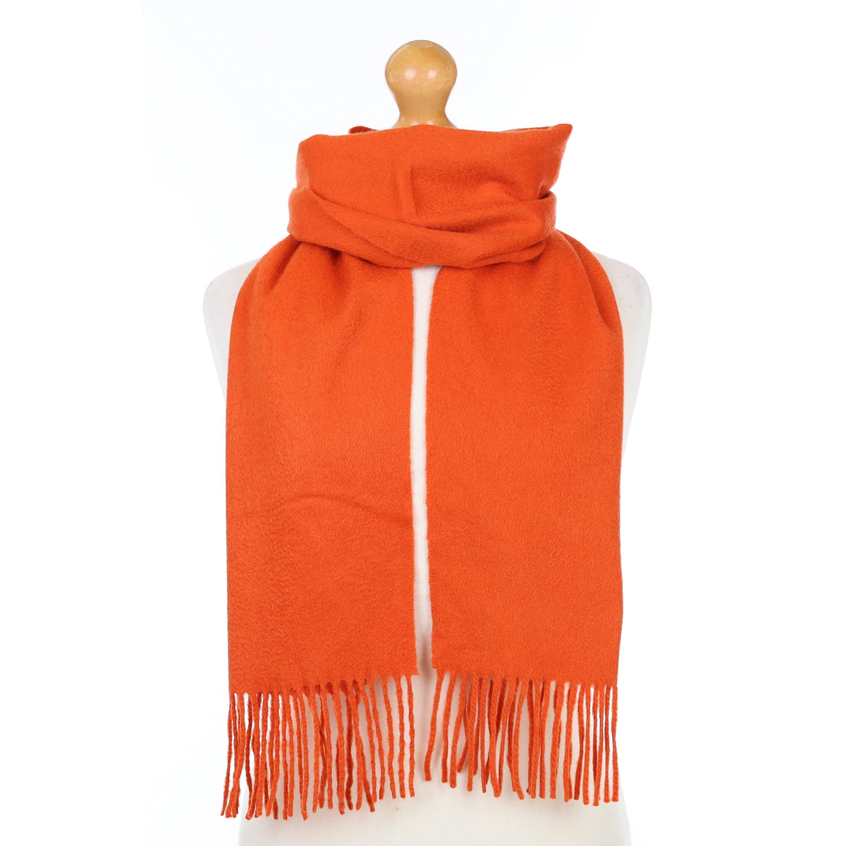 Codello Burnt Orange Cashmere Woven Scarf