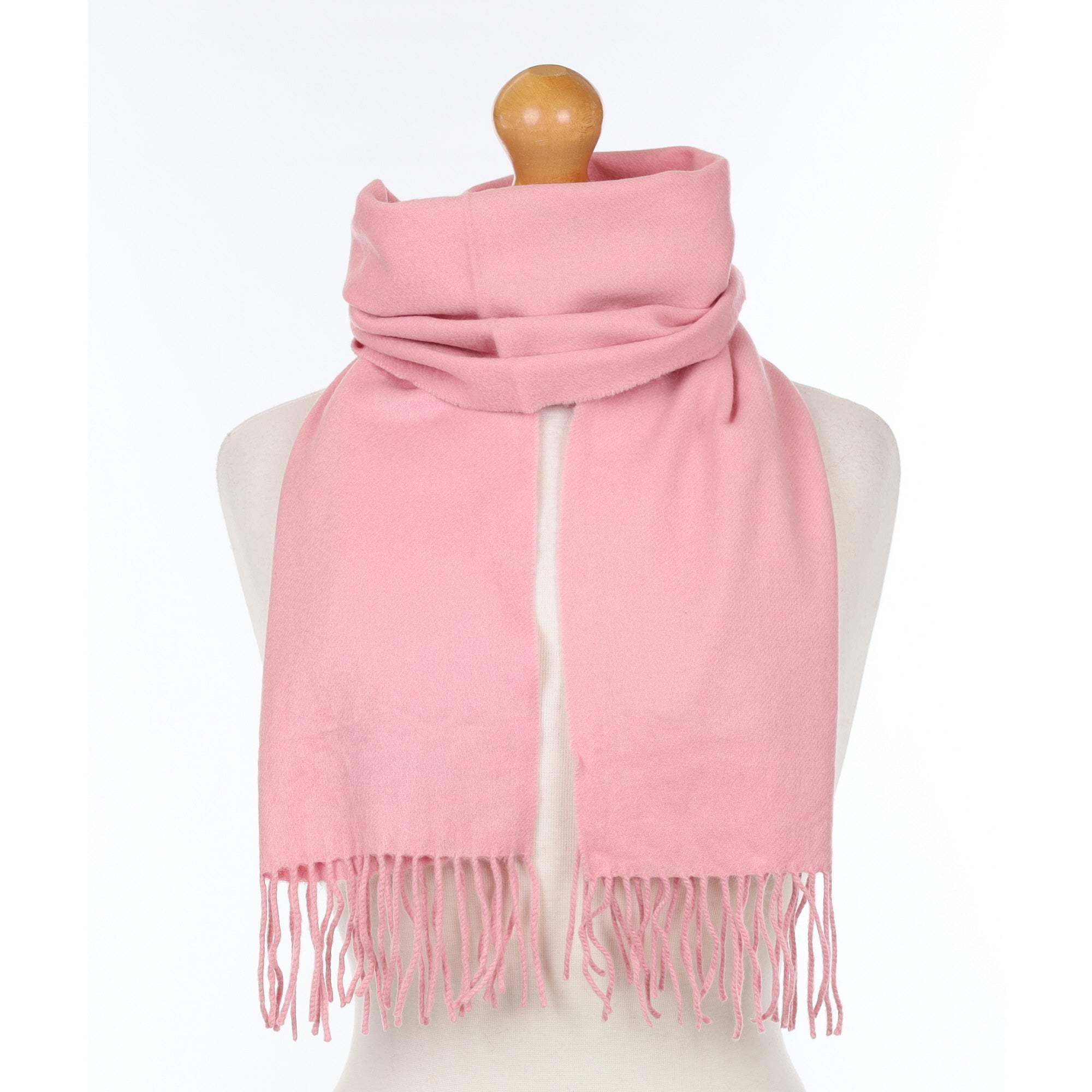 Blush Pink Cashmere Woven Scarf