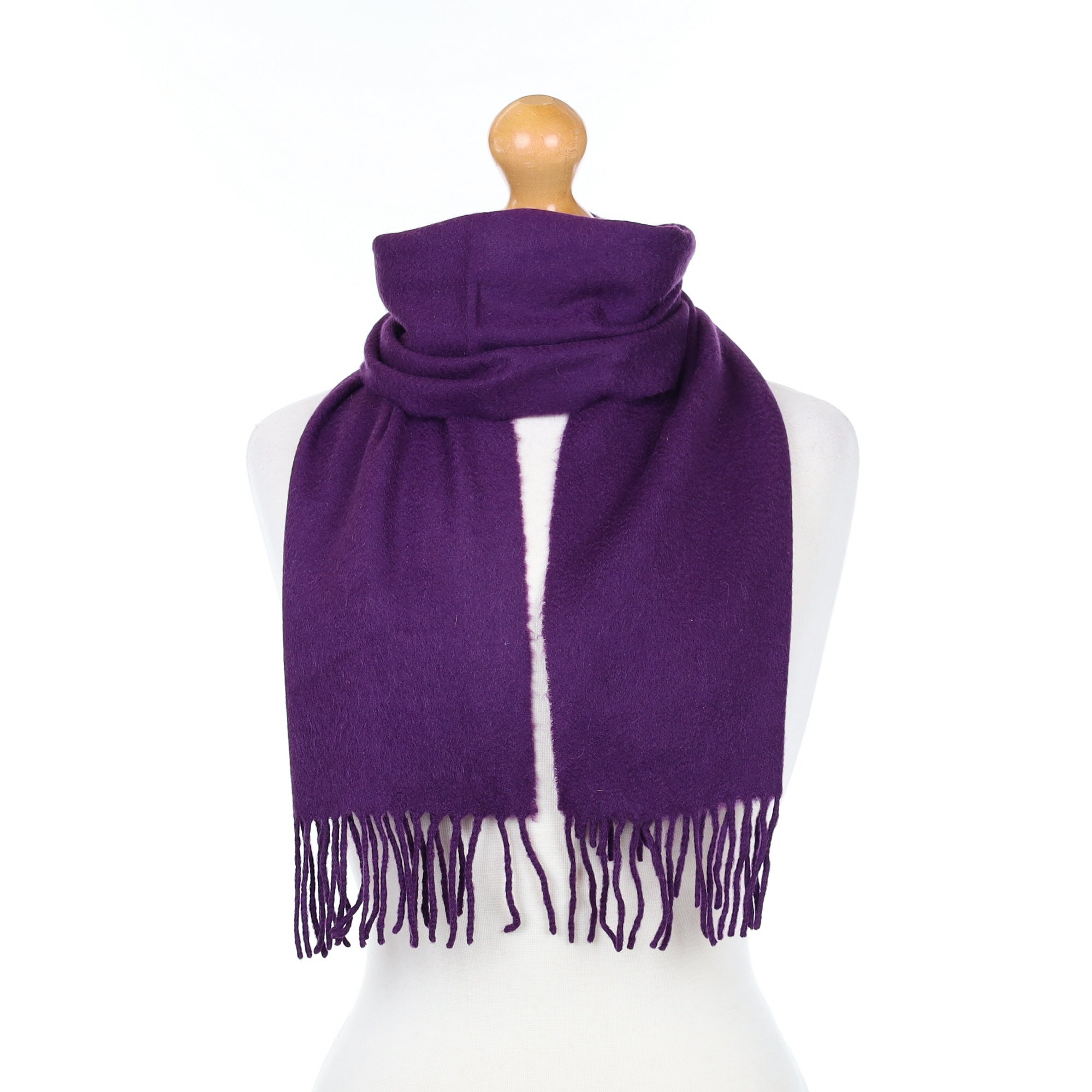 Iris Purple Cashmere Woven Scarf