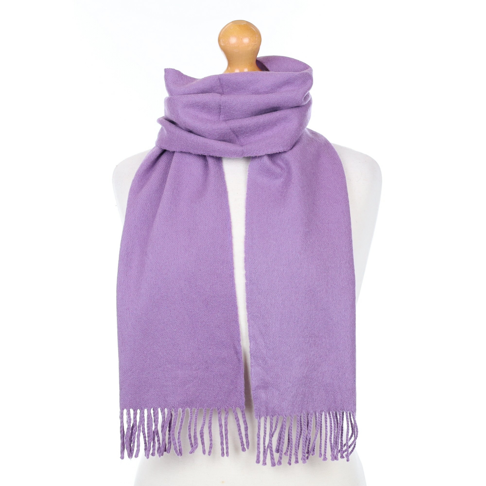 Scottish Antique Purple Cashmere Woven Scarf