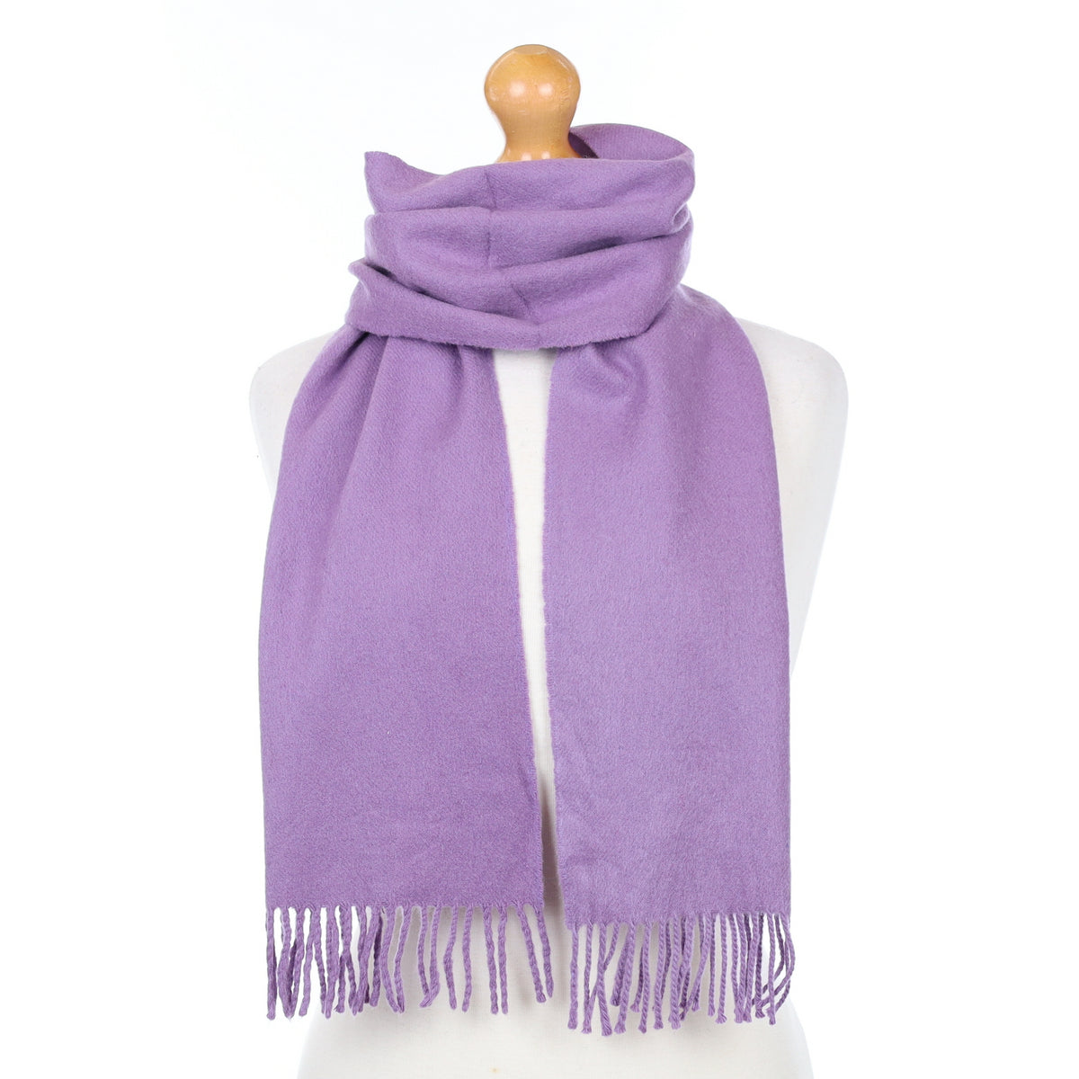 Scottish Antique Purple Cashmere Woven Scarf