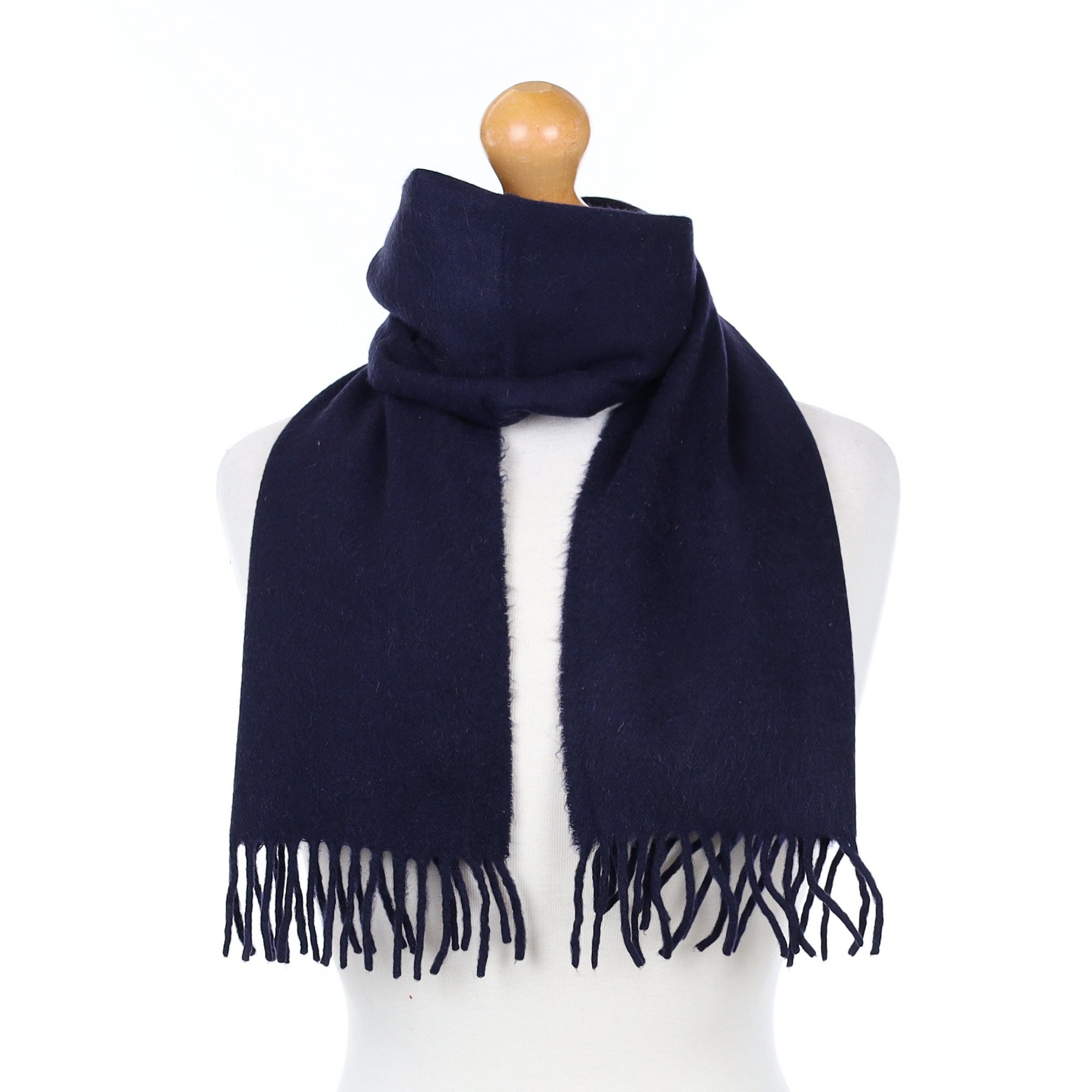 Liberty Dark Navy Cashmere Woven Scarf