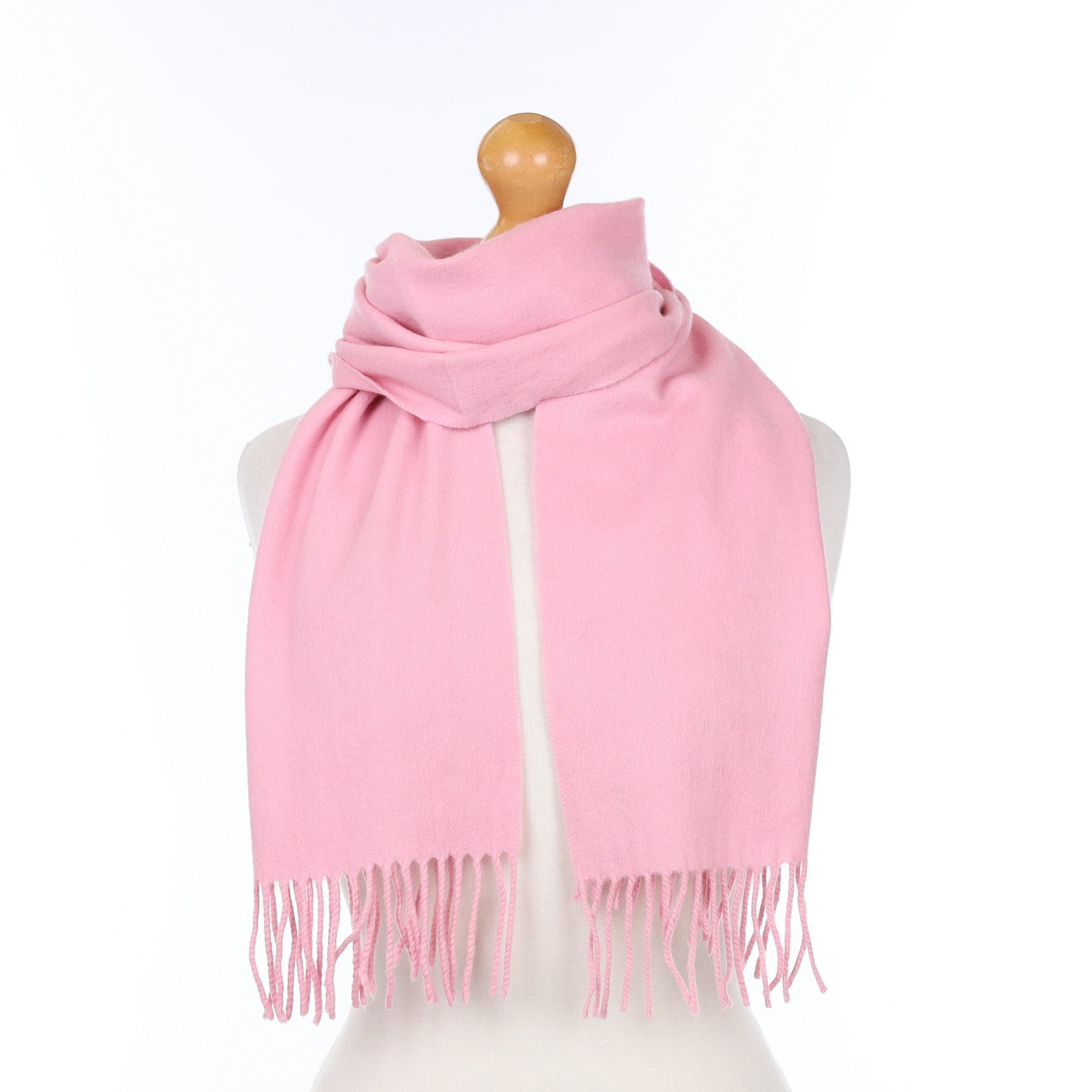 Sherbet Pink Cashmere Woven Scarf