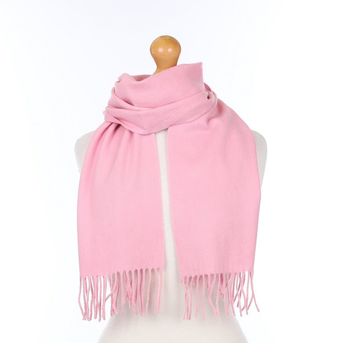 Sherbet Pink Cashmere Woven Scarf