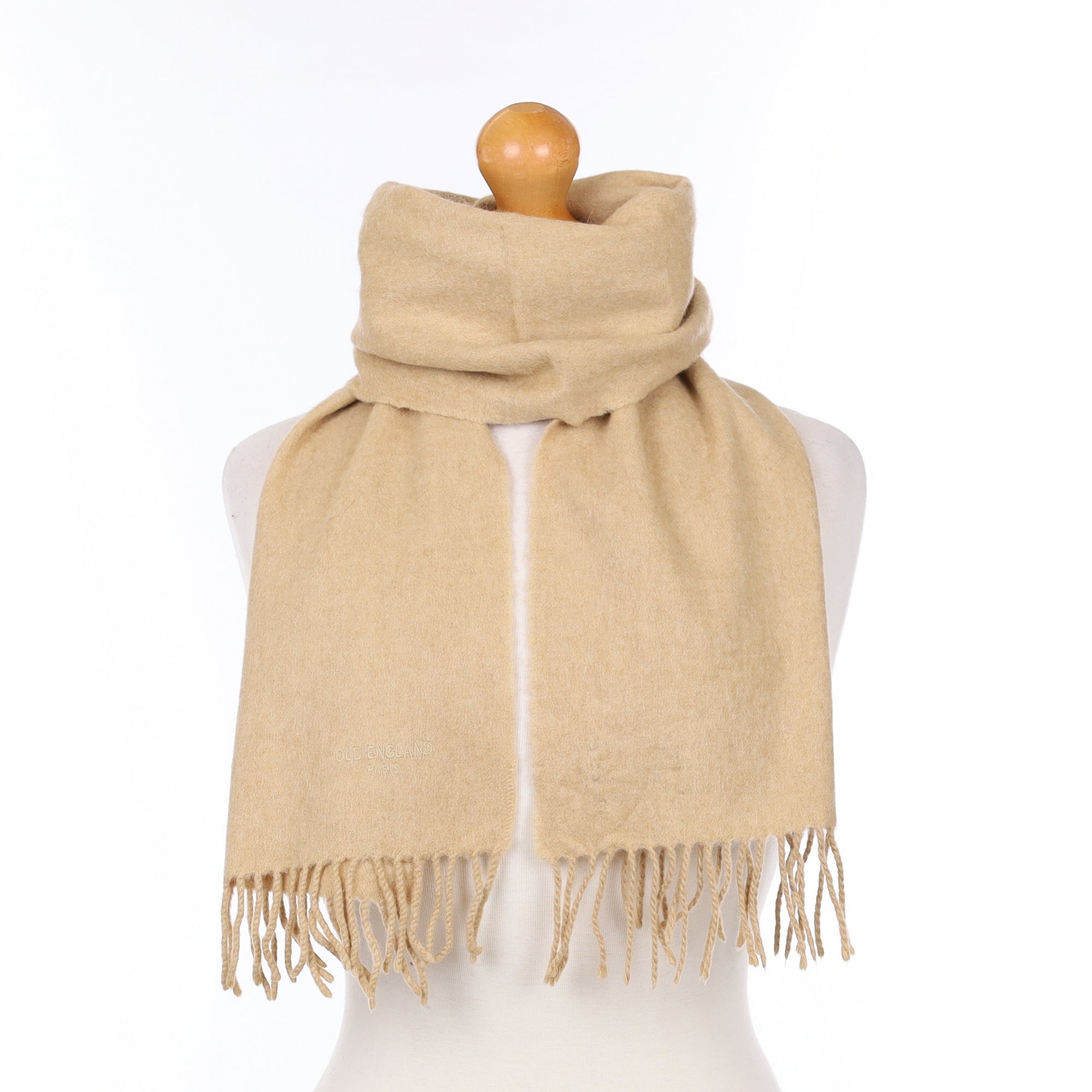 Scottish Camel Cashmere Woven Scarf