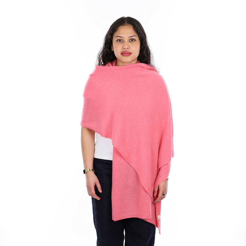 Brand New Strawberry Ice Recycled Cashmere Wrap
