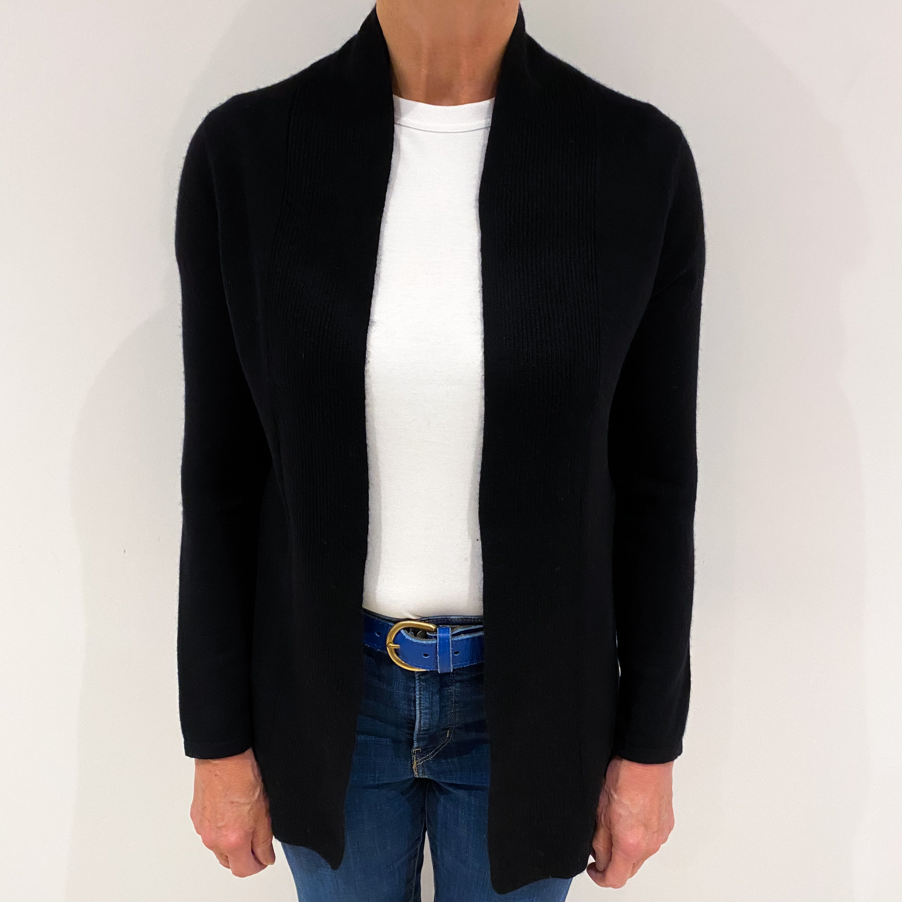 Black Cashmere Cardigan Medium