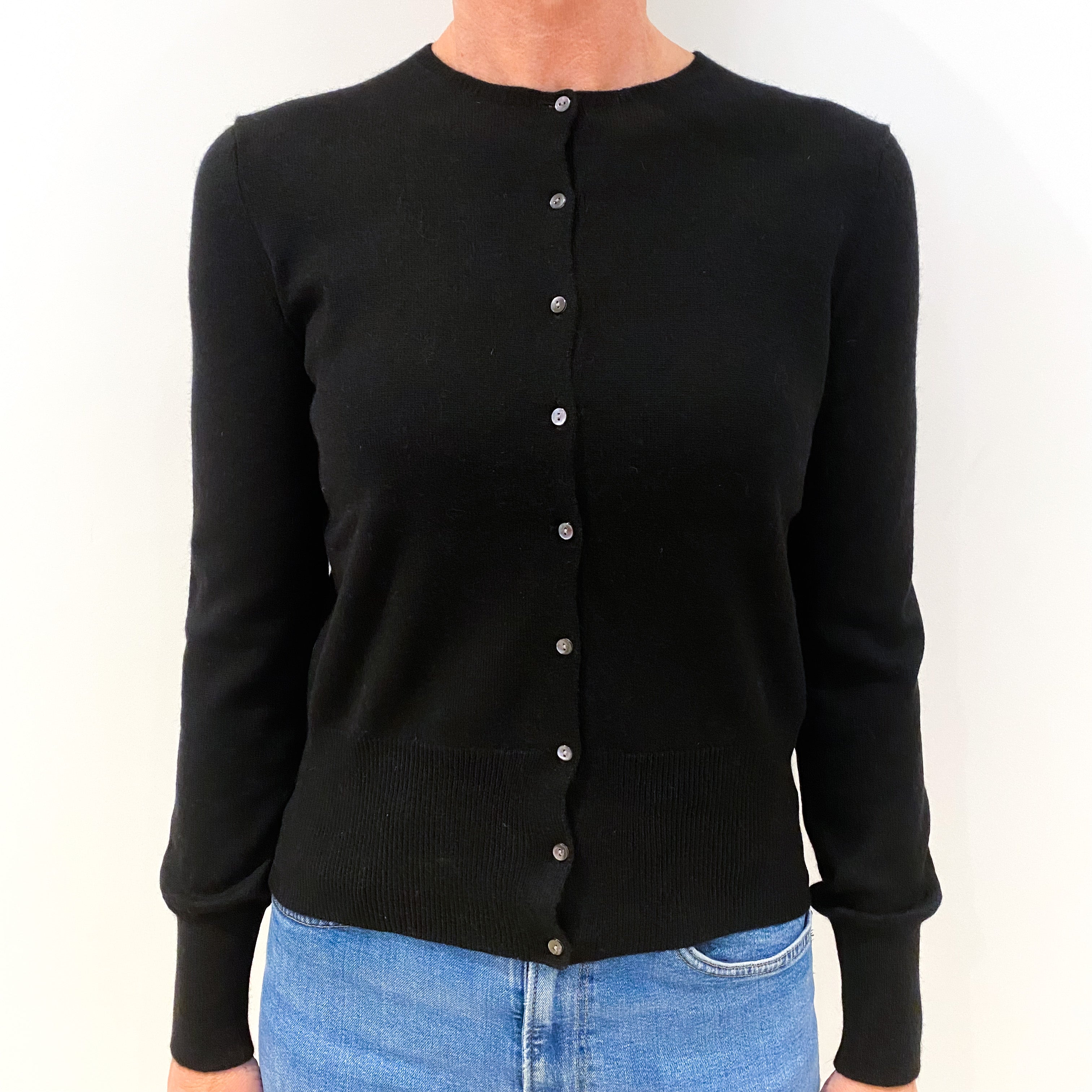 Black Cashmere Cardigan Small