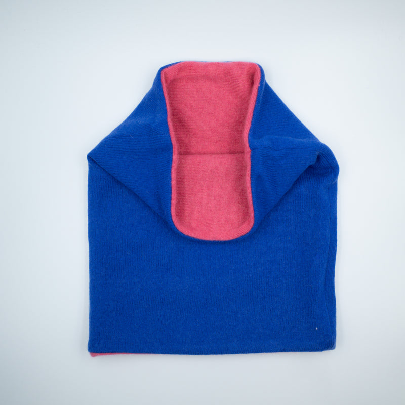 Admiral Blue and Lupin Pink Luxury Double Layered Snood