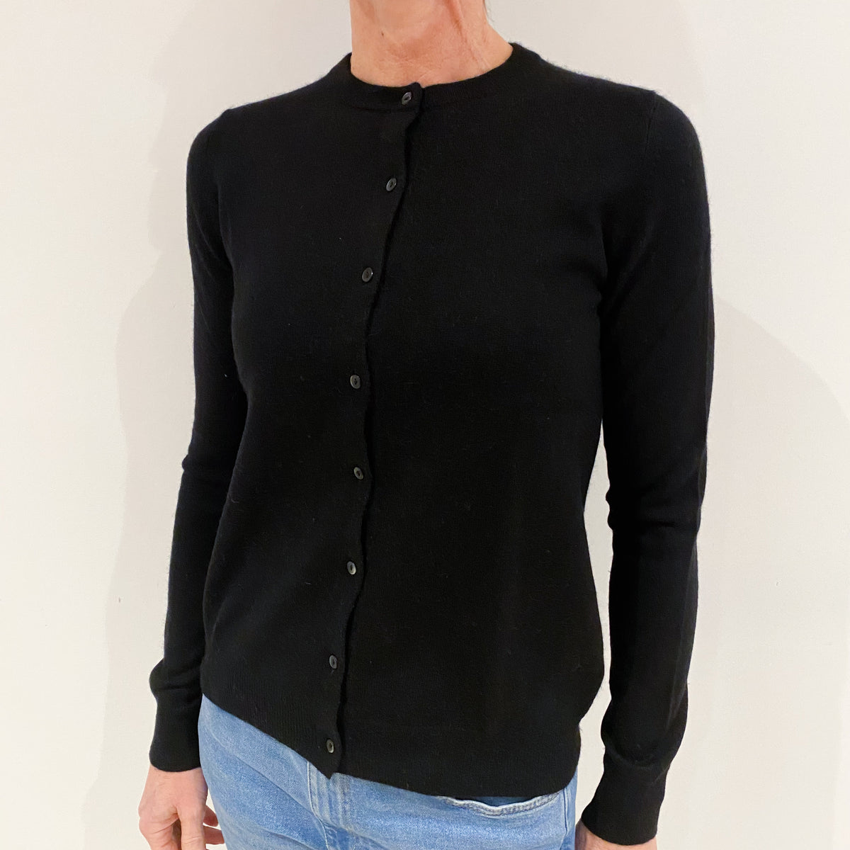Black Cashmere Cardigan Small