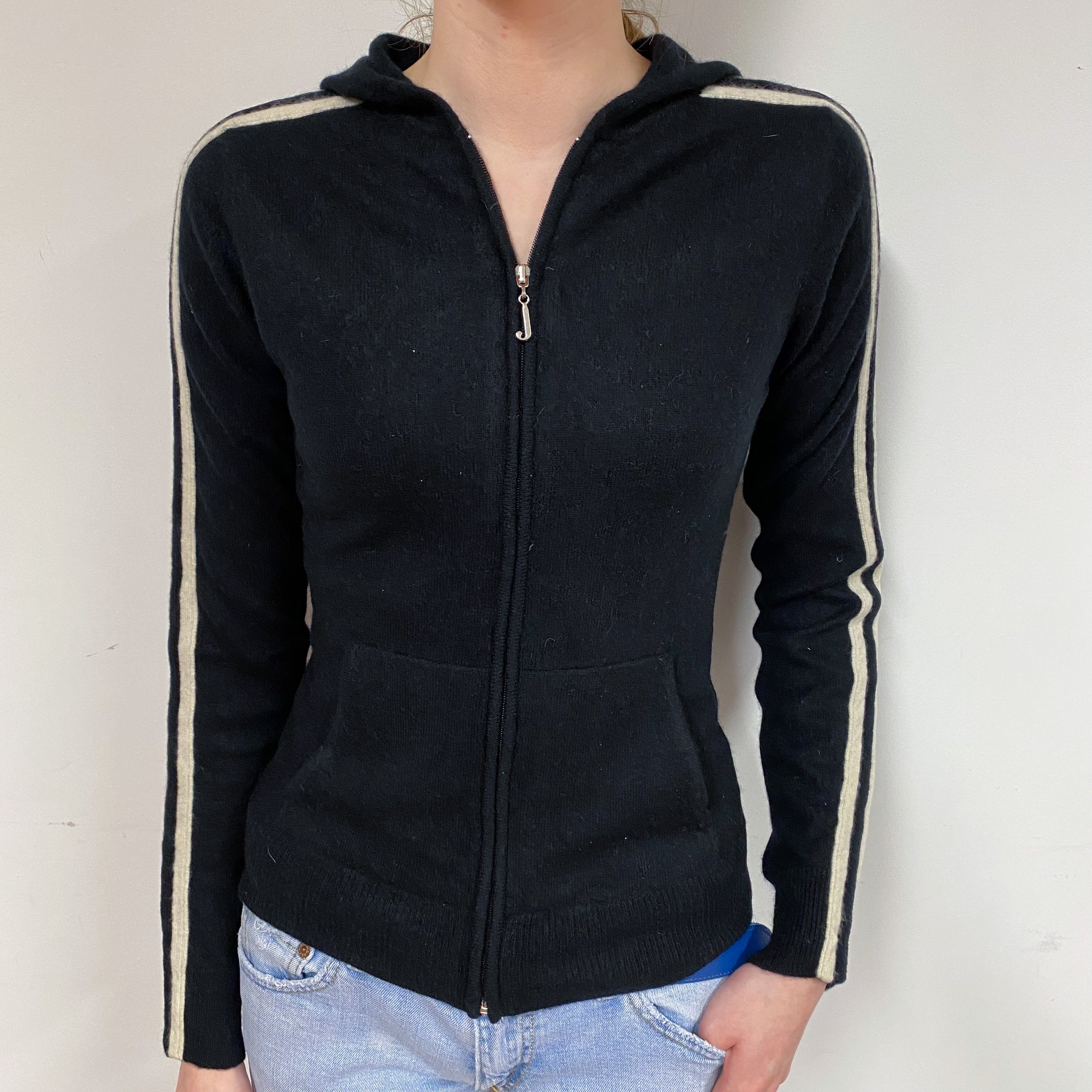 Juicy Culture Black Cashmere Hoodie Extra Small