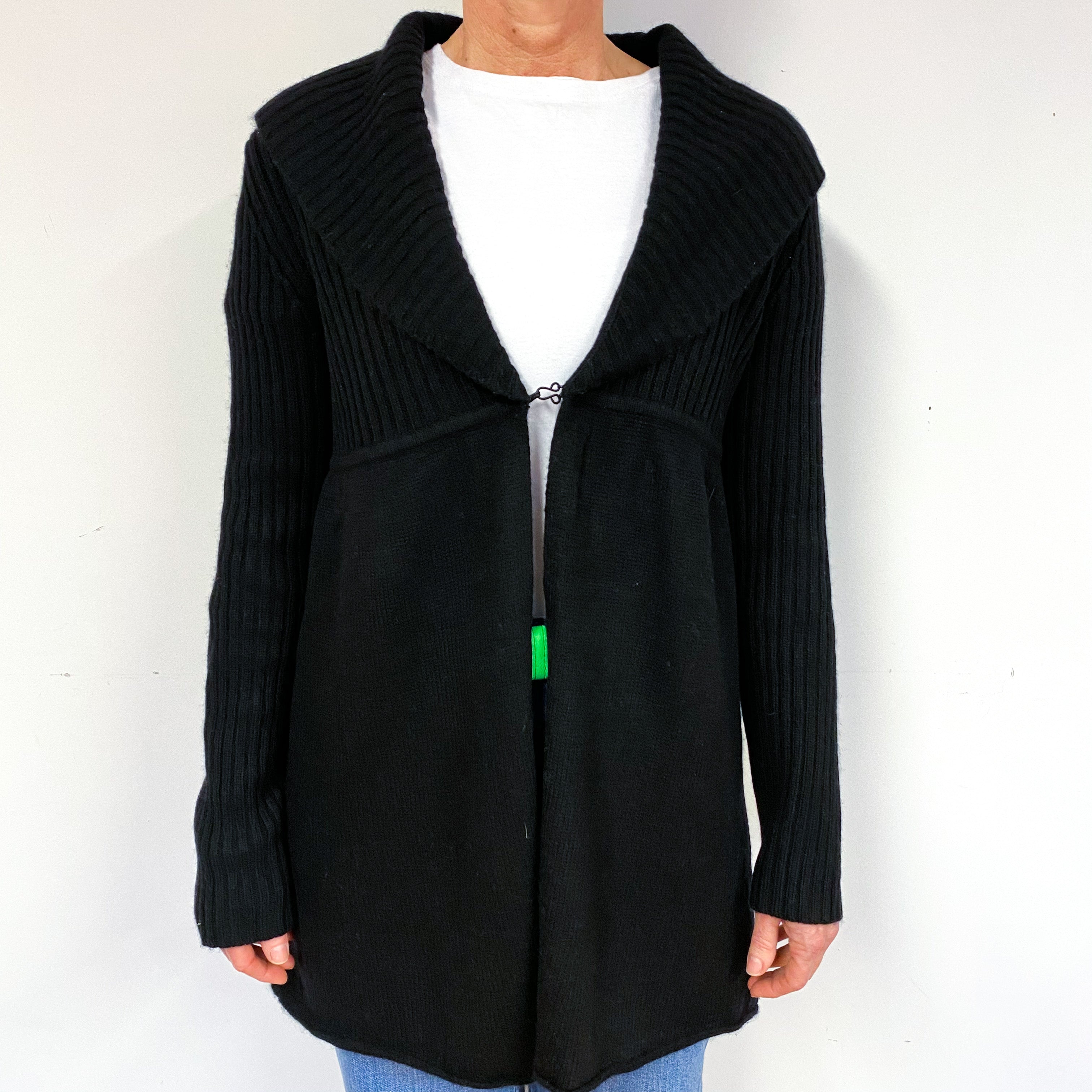 Black Cashmere Cardigan Medium