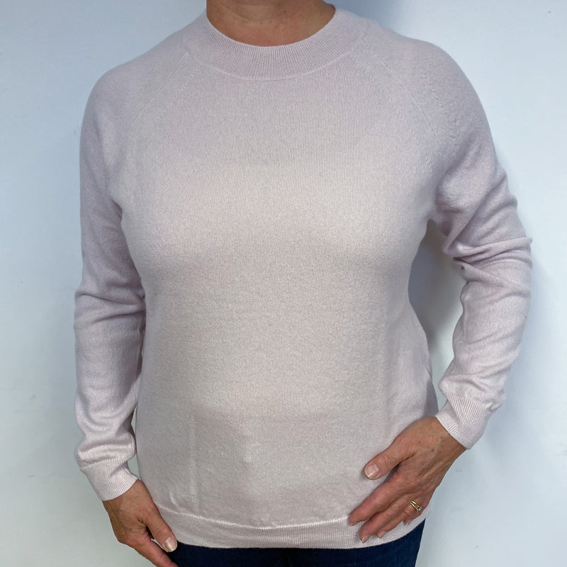 Ice Pink Cashmere Crew Neck Jumper