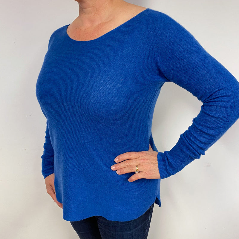 Air Force Blue Cashmere Crew Neck Jumper Large