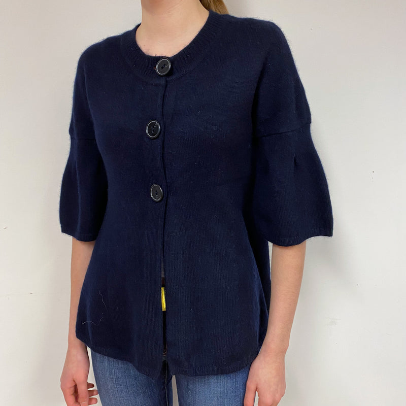 Vince Navy Blue Cashmere Cardigan Extra Small