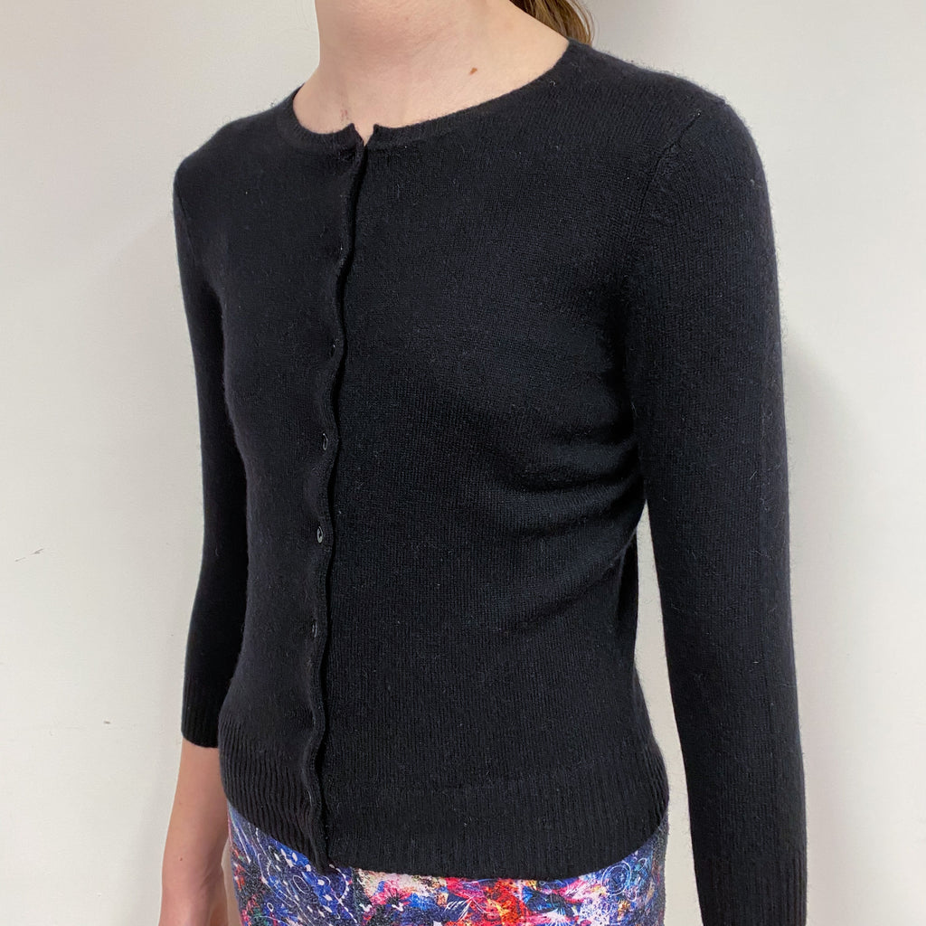 Children’s Black Crew Neck Cardigan Age 11