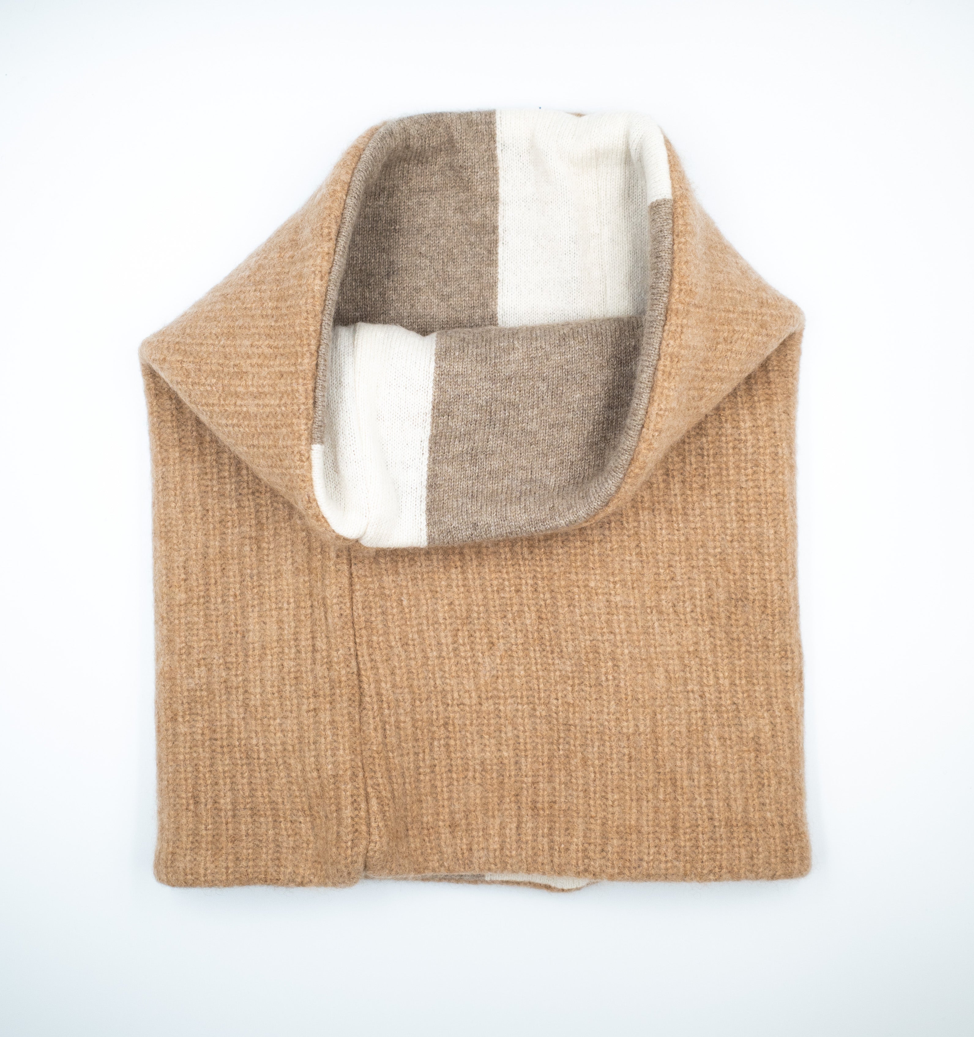 Camel Chunky Luxury Double Layered Snood