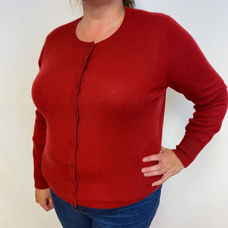 Garnet Red Cardigan Extra Large