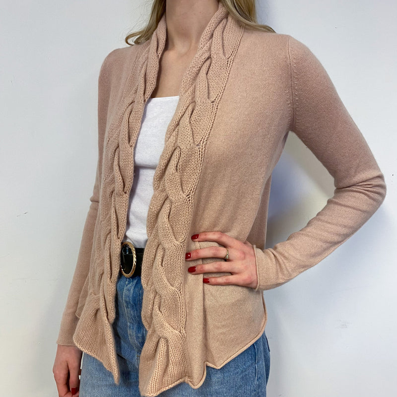 Shell Pink Edge to Edge Cardigan Small