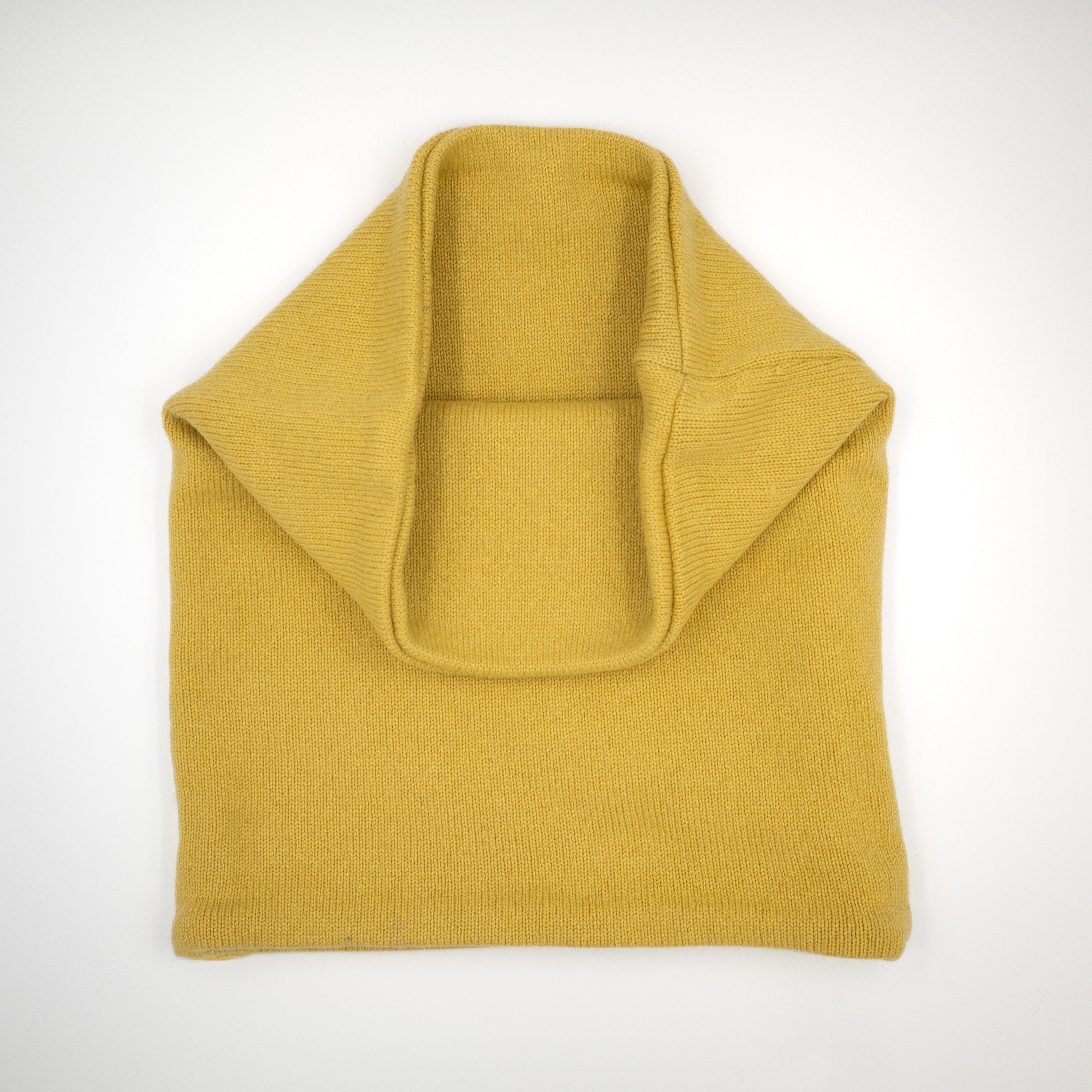 Men’s Golden Yellow Cable Luxury Double Layered Snood