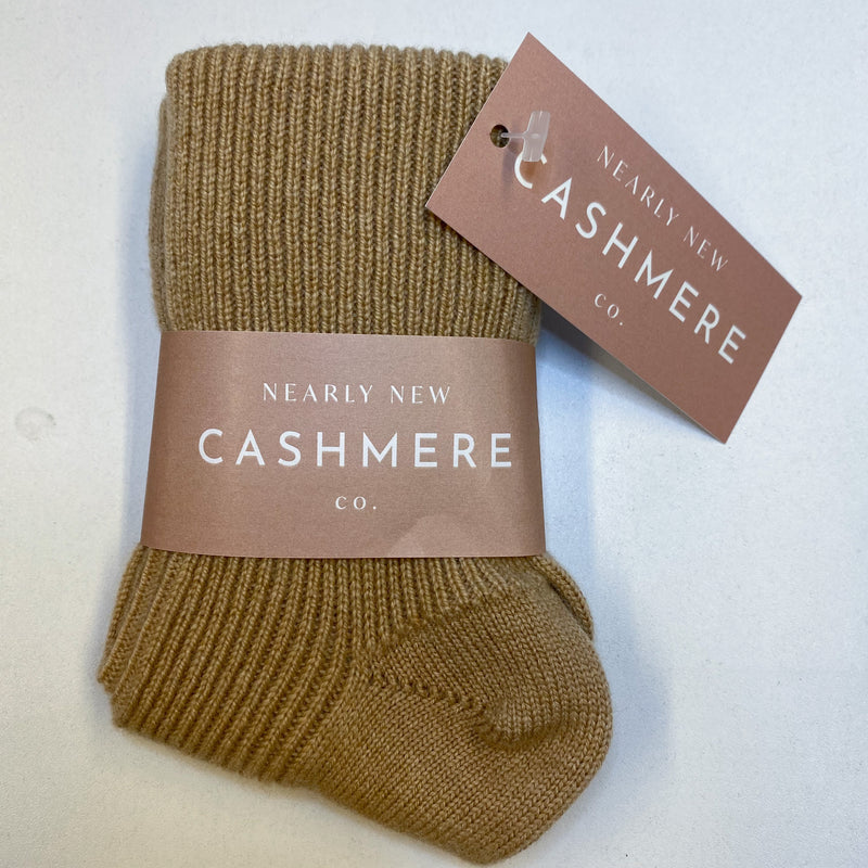 Caramel Ladies Cashmere Bed Socks