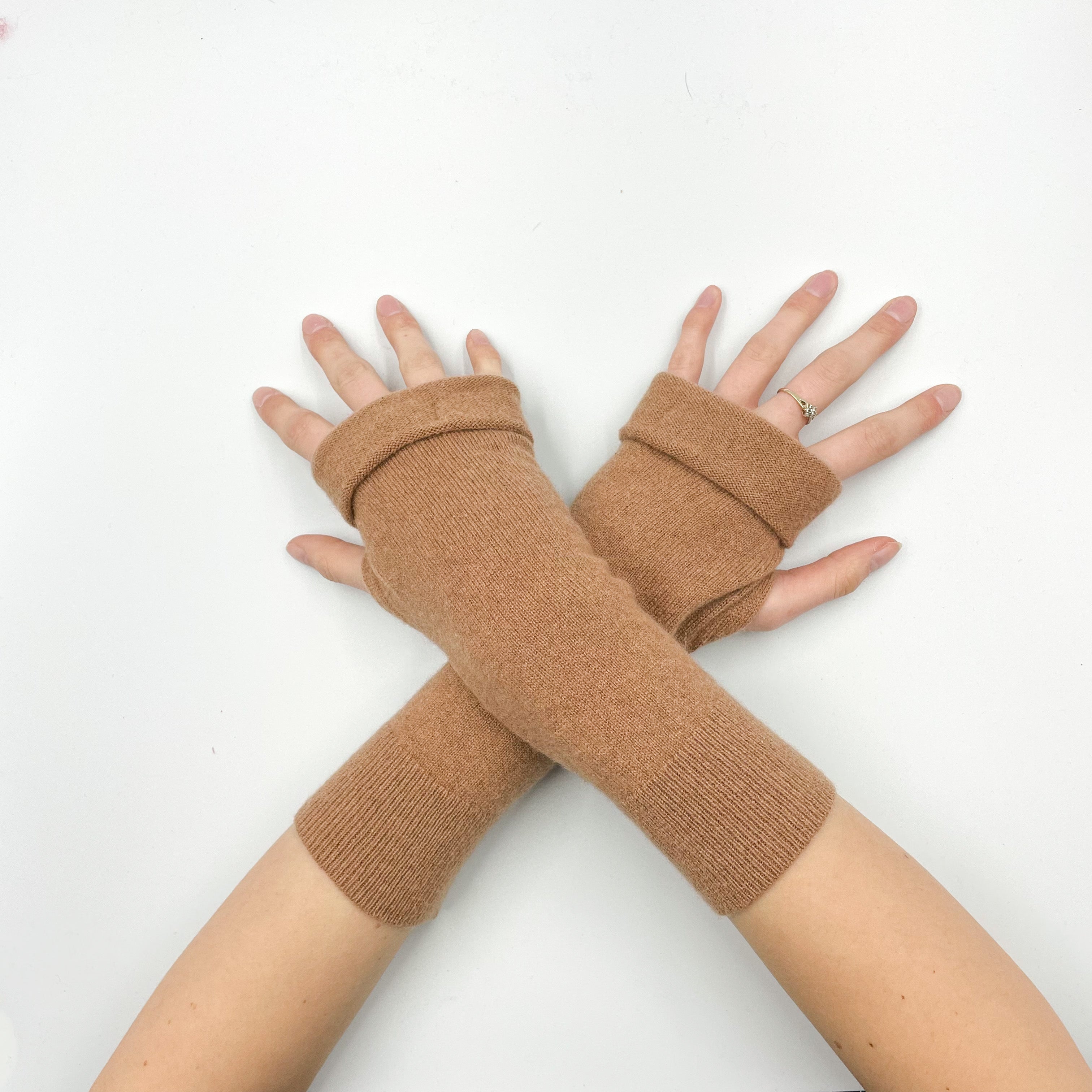 Butterscotch Fingerless Gloves