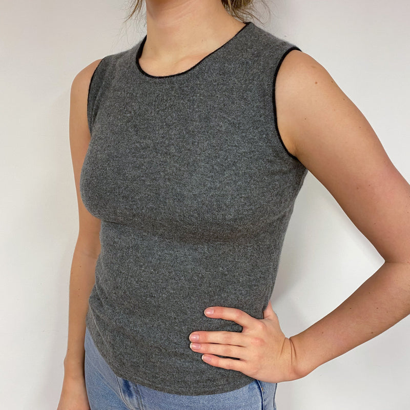 Slate Grey Cashmere Tank Top Small